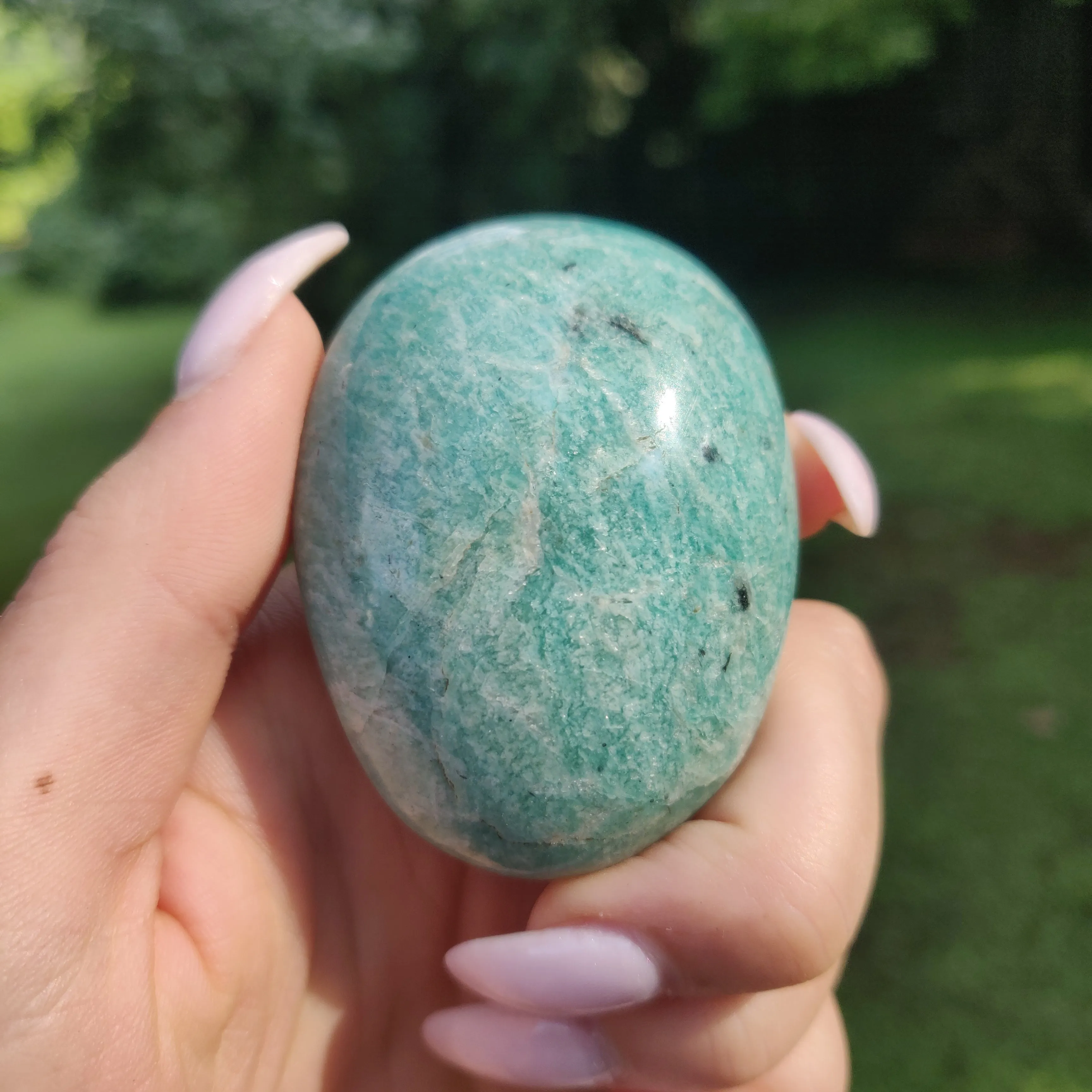 Amazonite Palm Stone (#24)