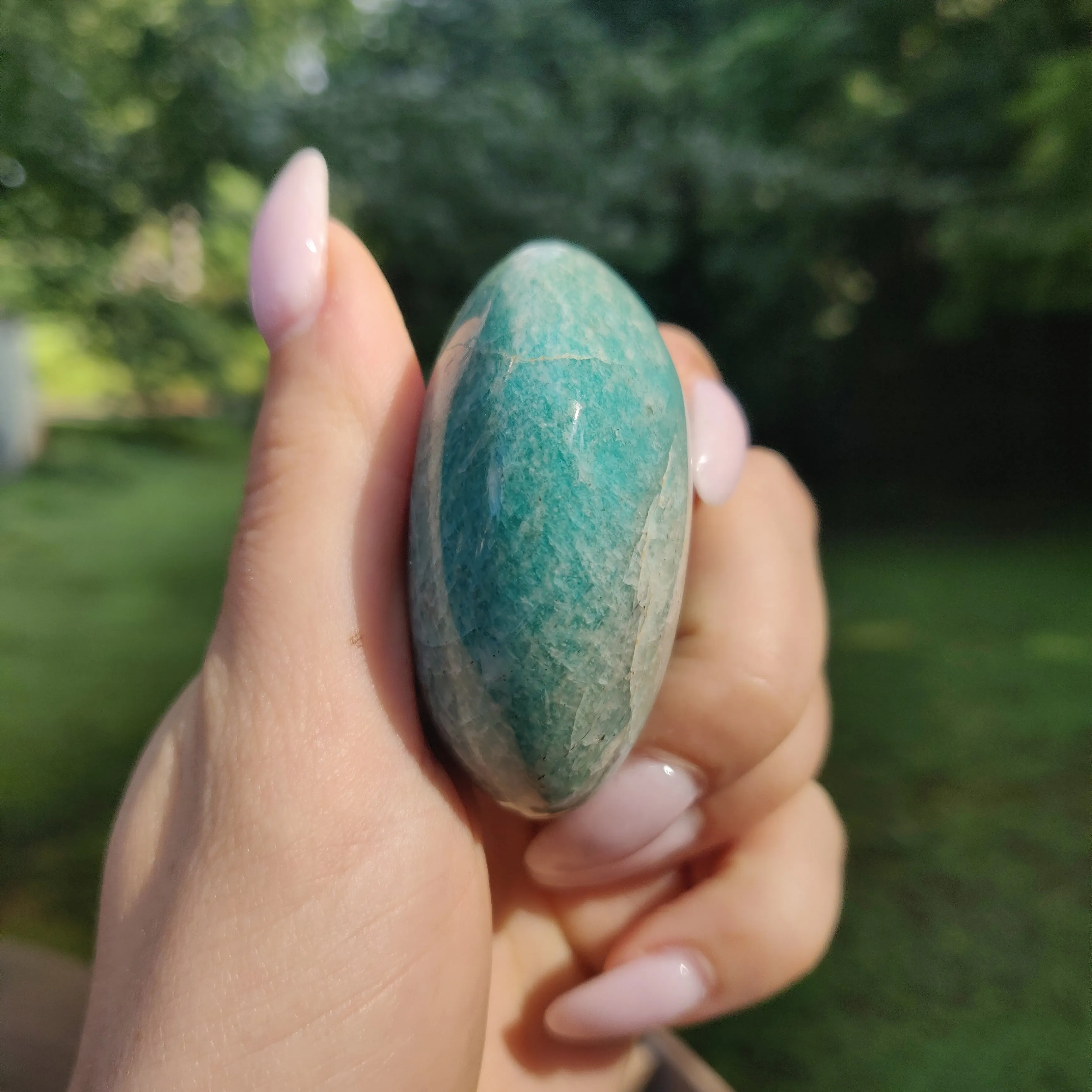Amazonite Palm Stone (#25)
