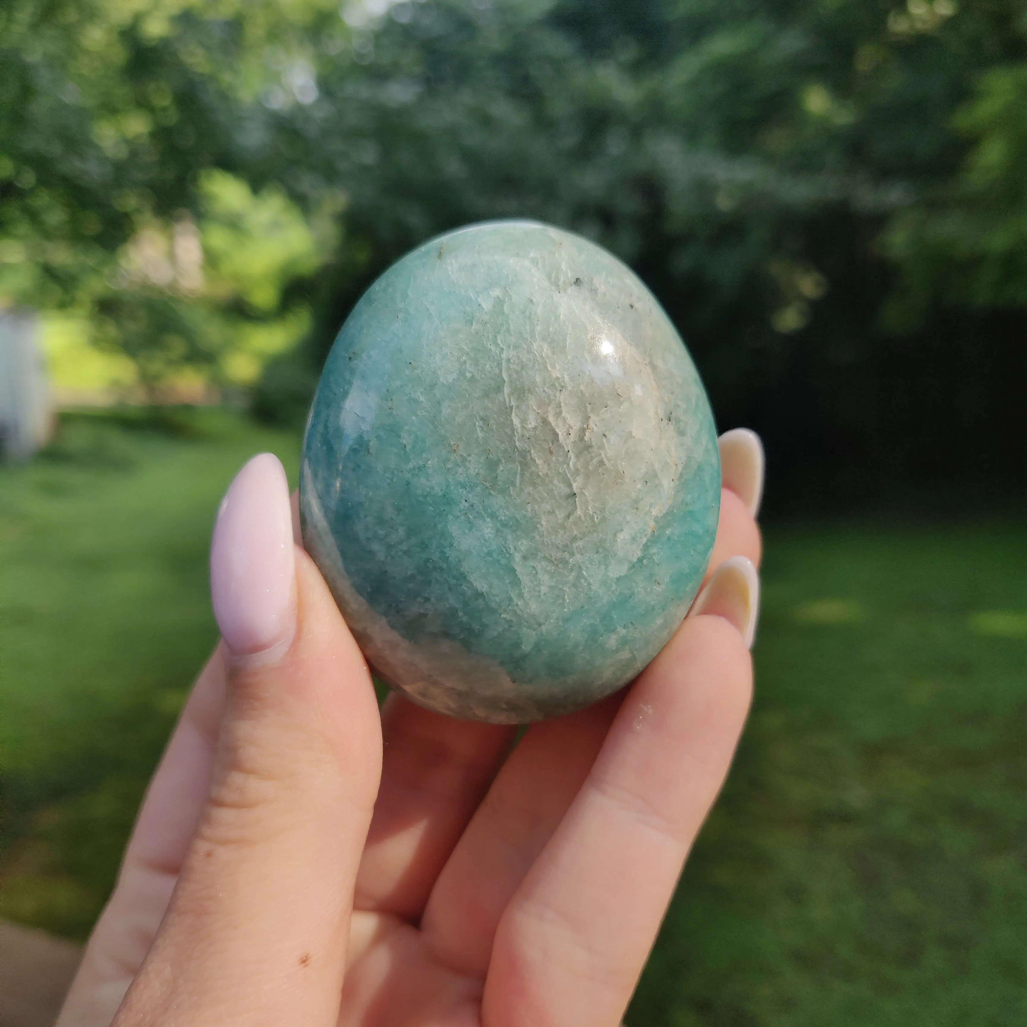 Amazonite Palm Stone (#25)