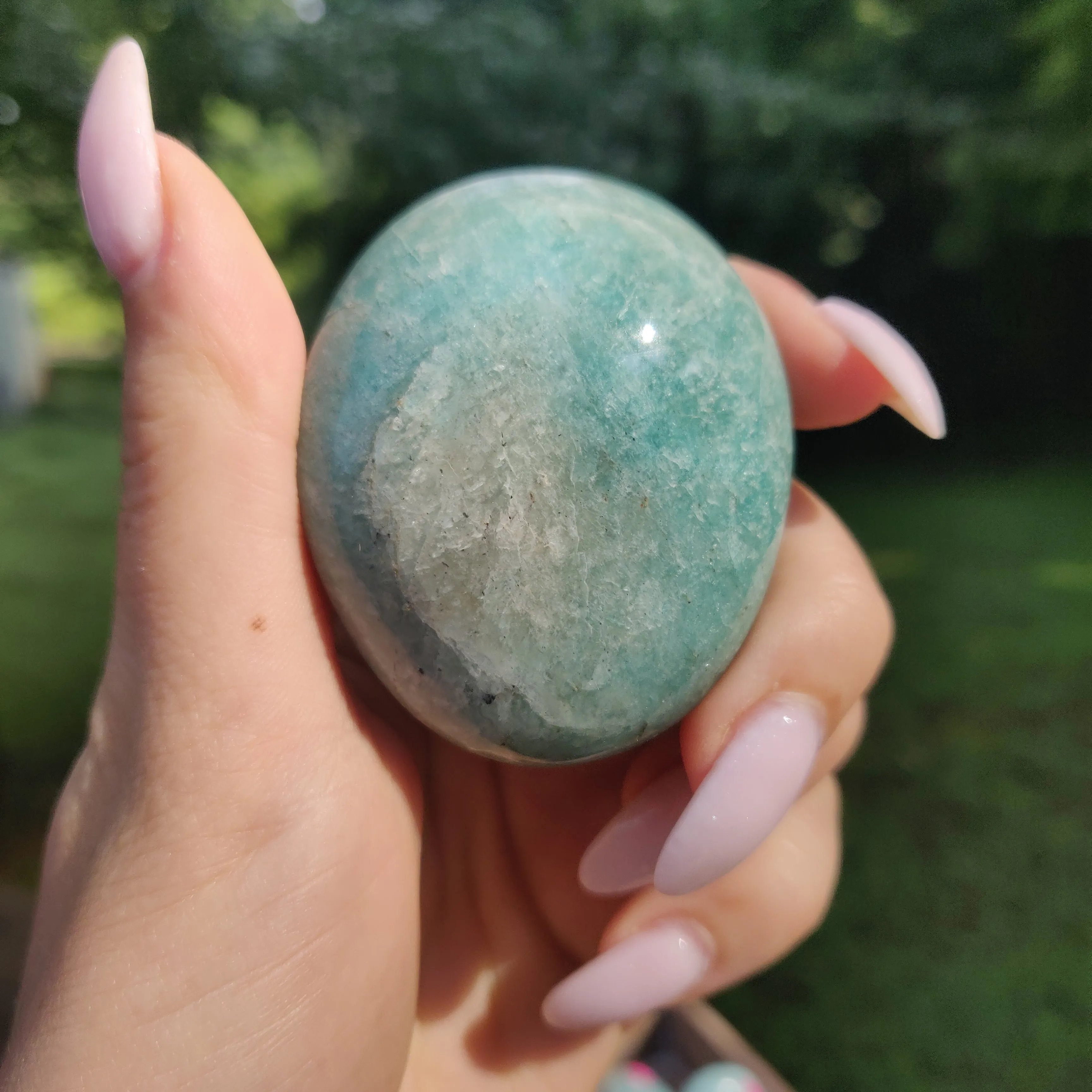 Amazonite Palm Stone (#25)