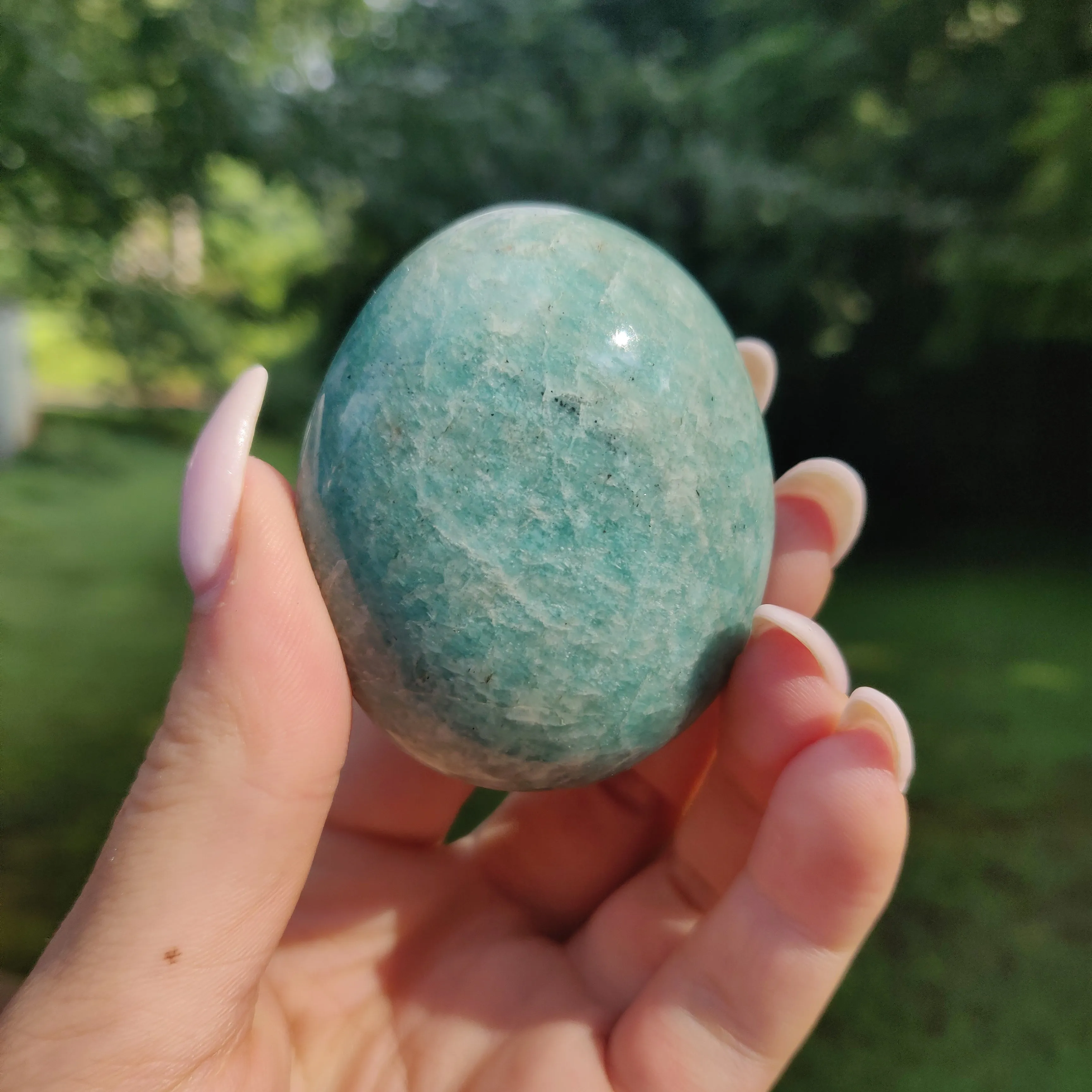 Amazonite Palm Stone (#25)
