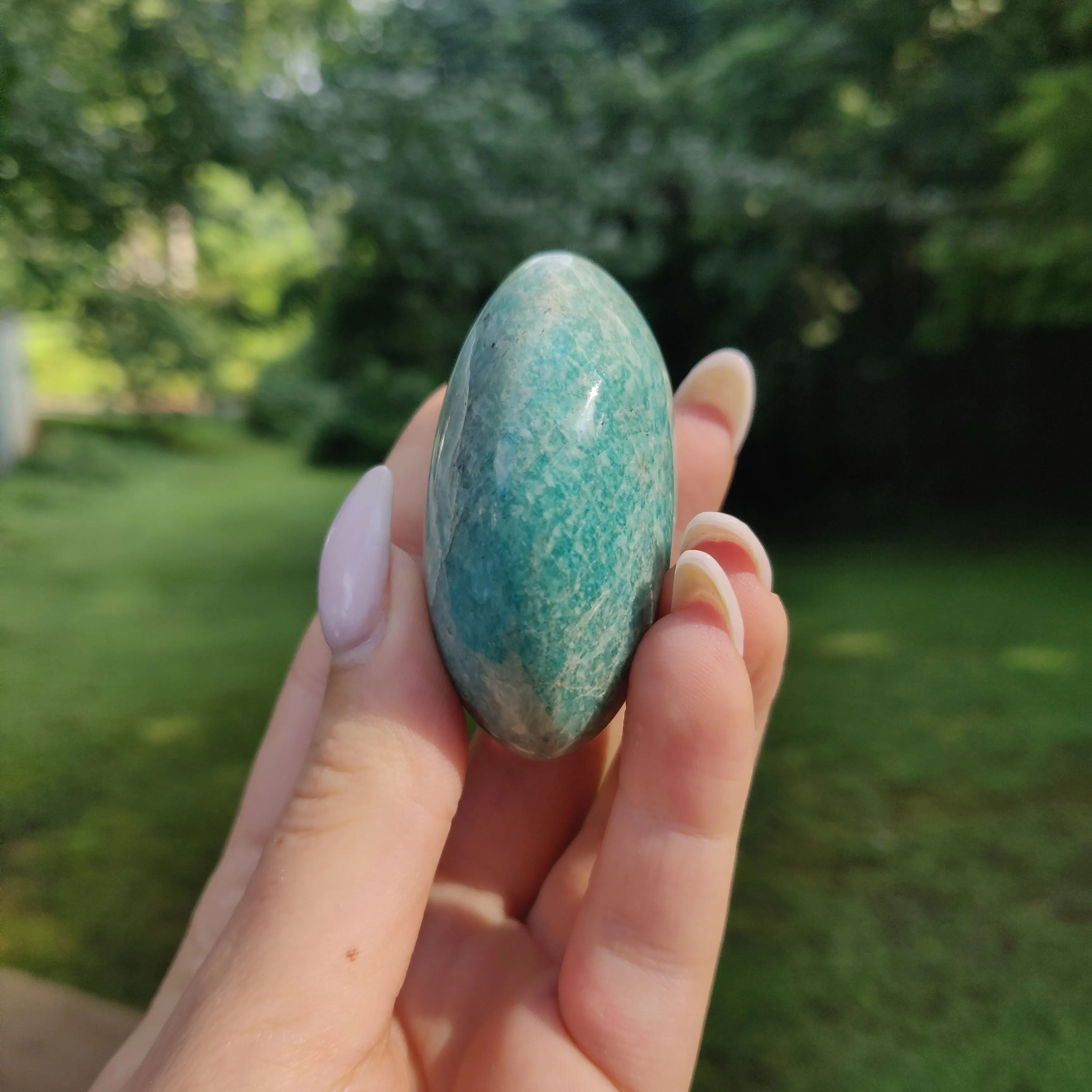 Amazonite Palm Stone (#25)