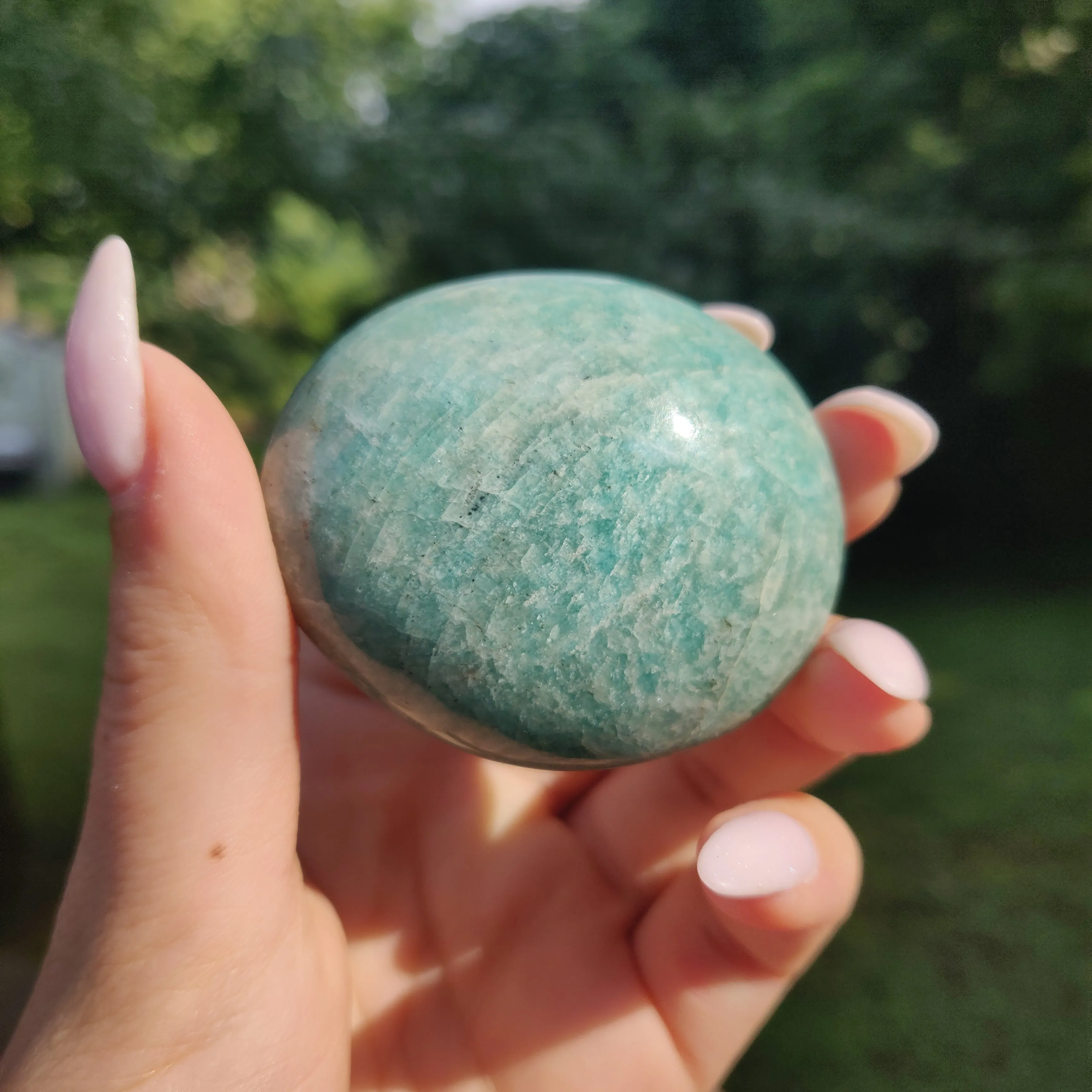 Amazonite Palm Stone (#25)