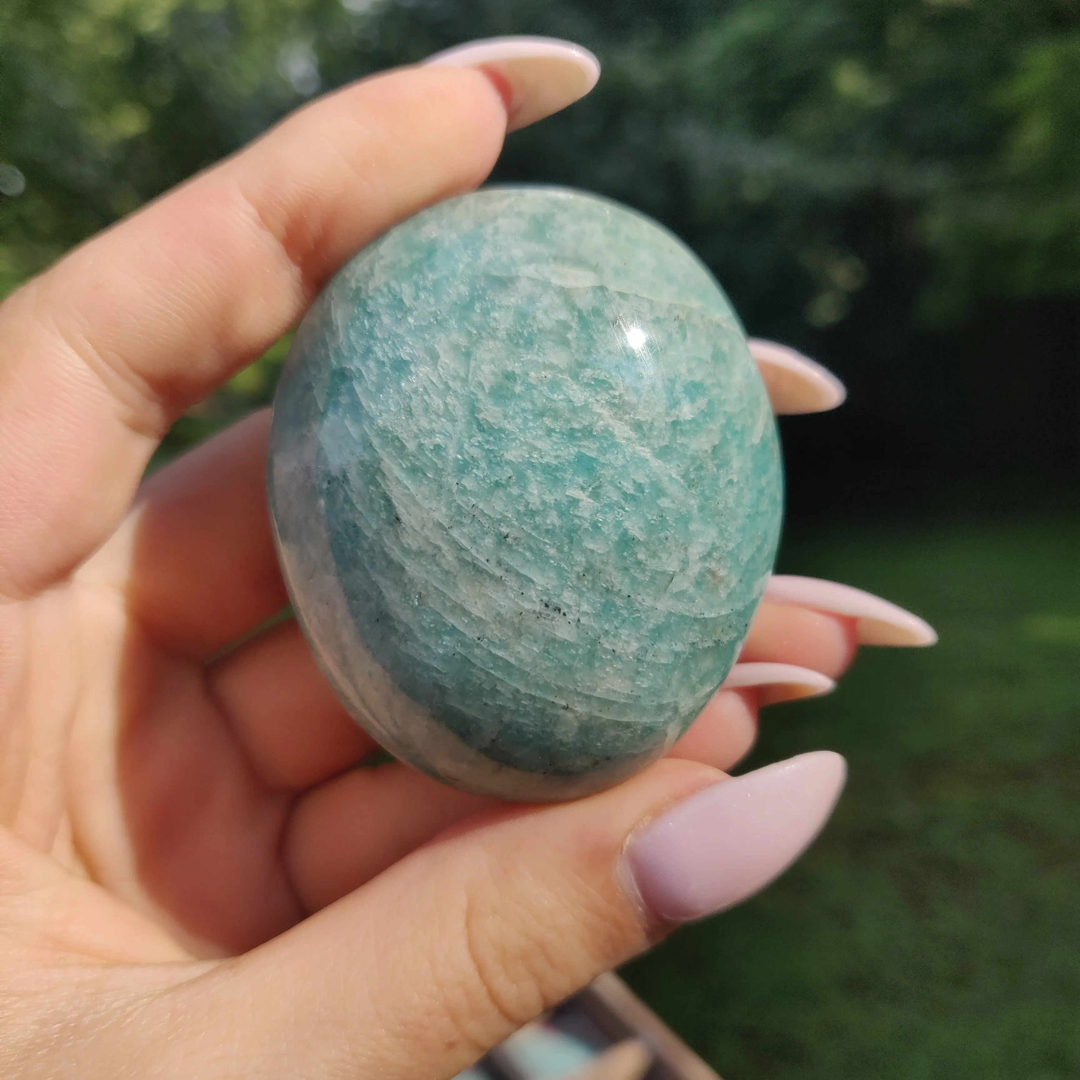 Amazonite Palm Stone (#25)