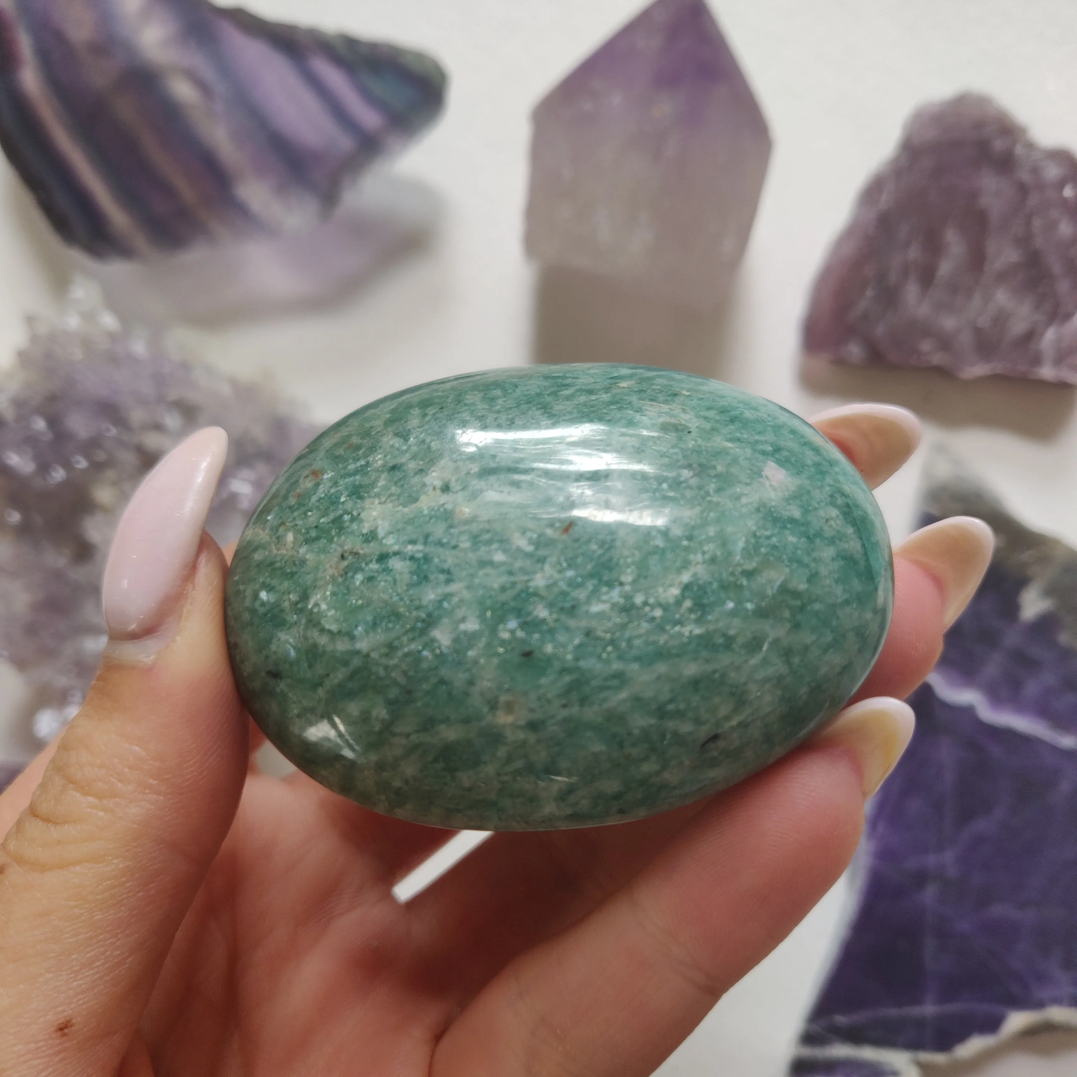 Amazonite Palm Stone (#27)