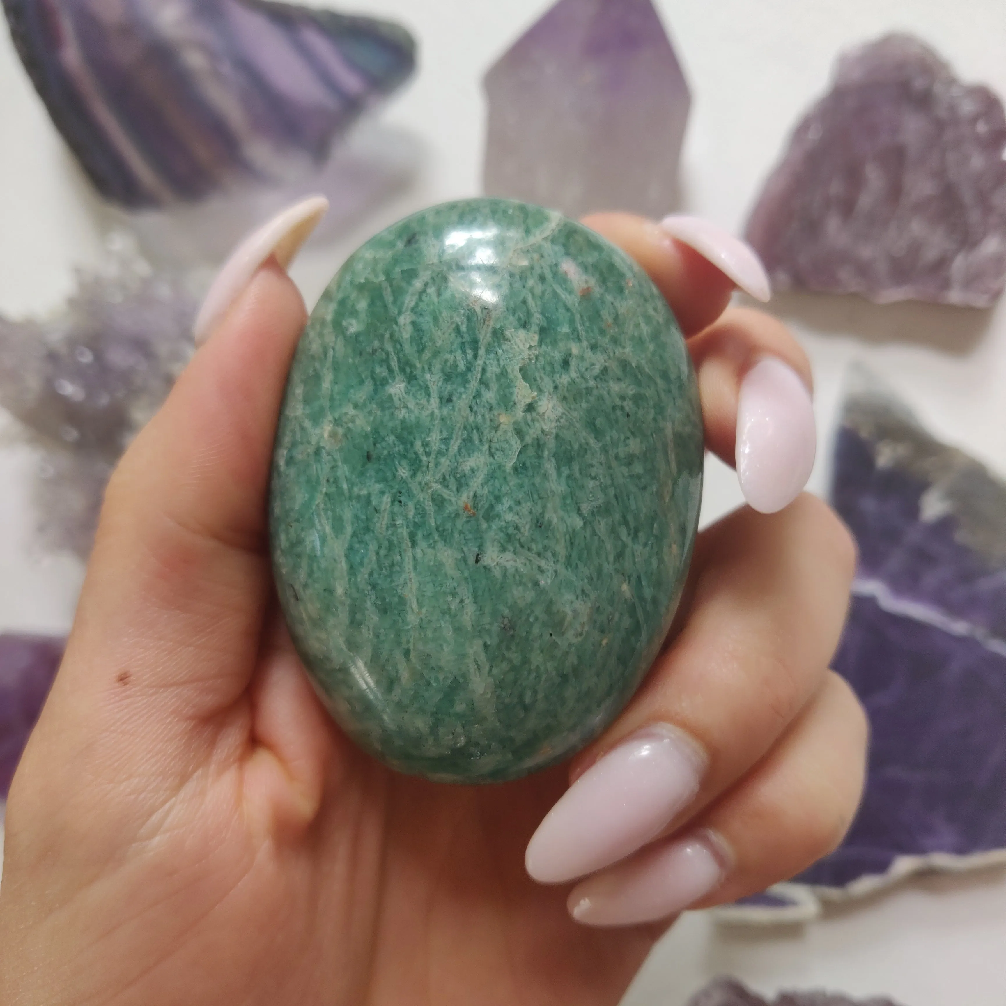 Amazonite Palm Stone (#27)