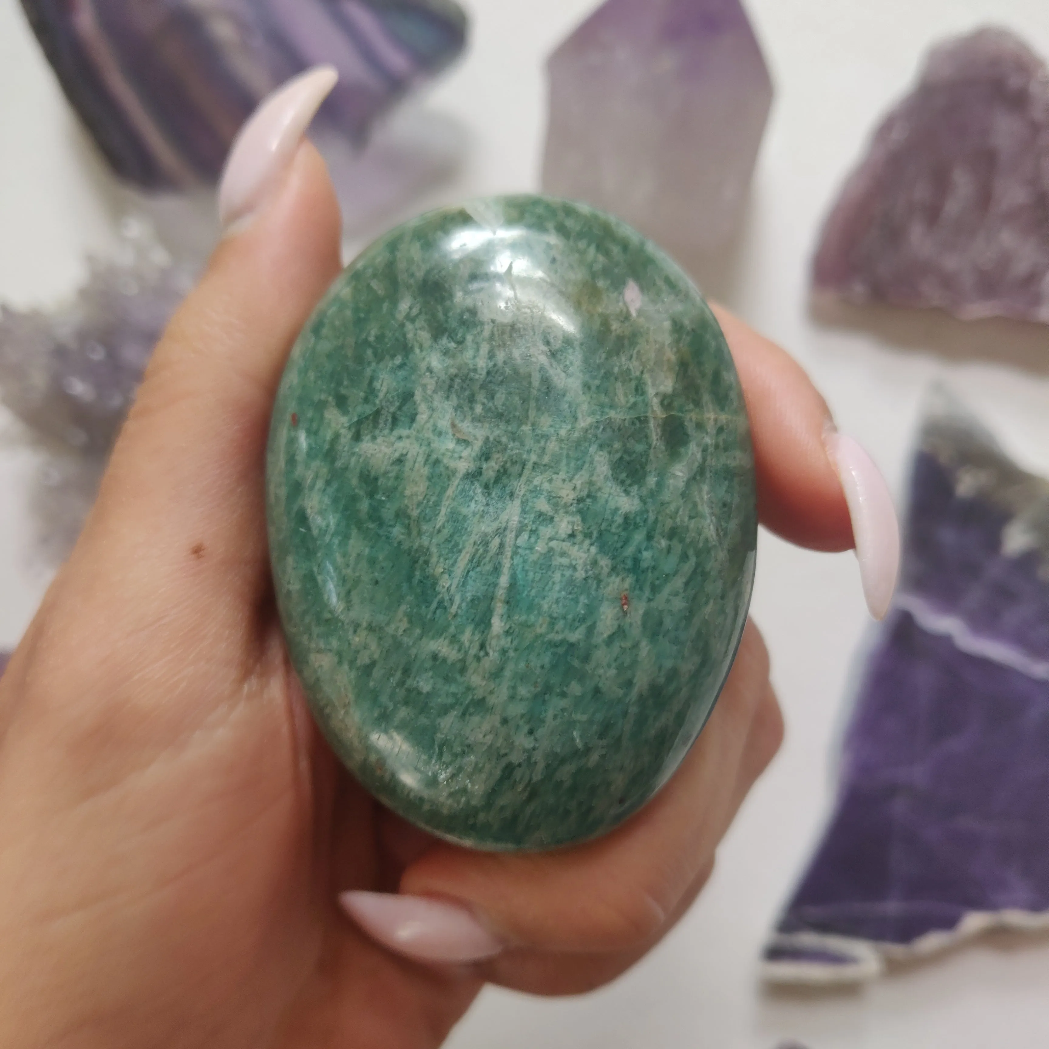 Amazonite Palm Stone (#27)