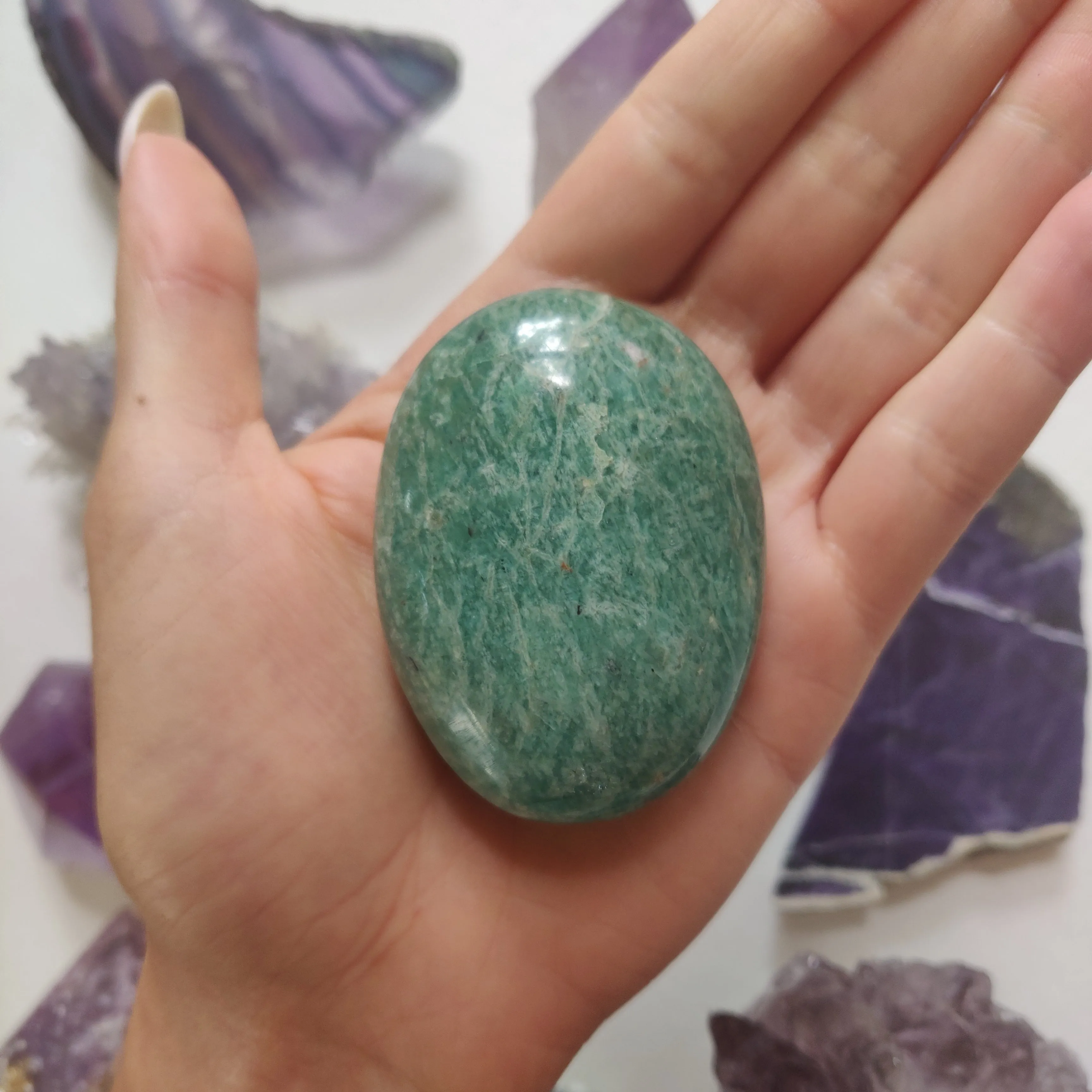 Amazonite Palm Stone (#27)