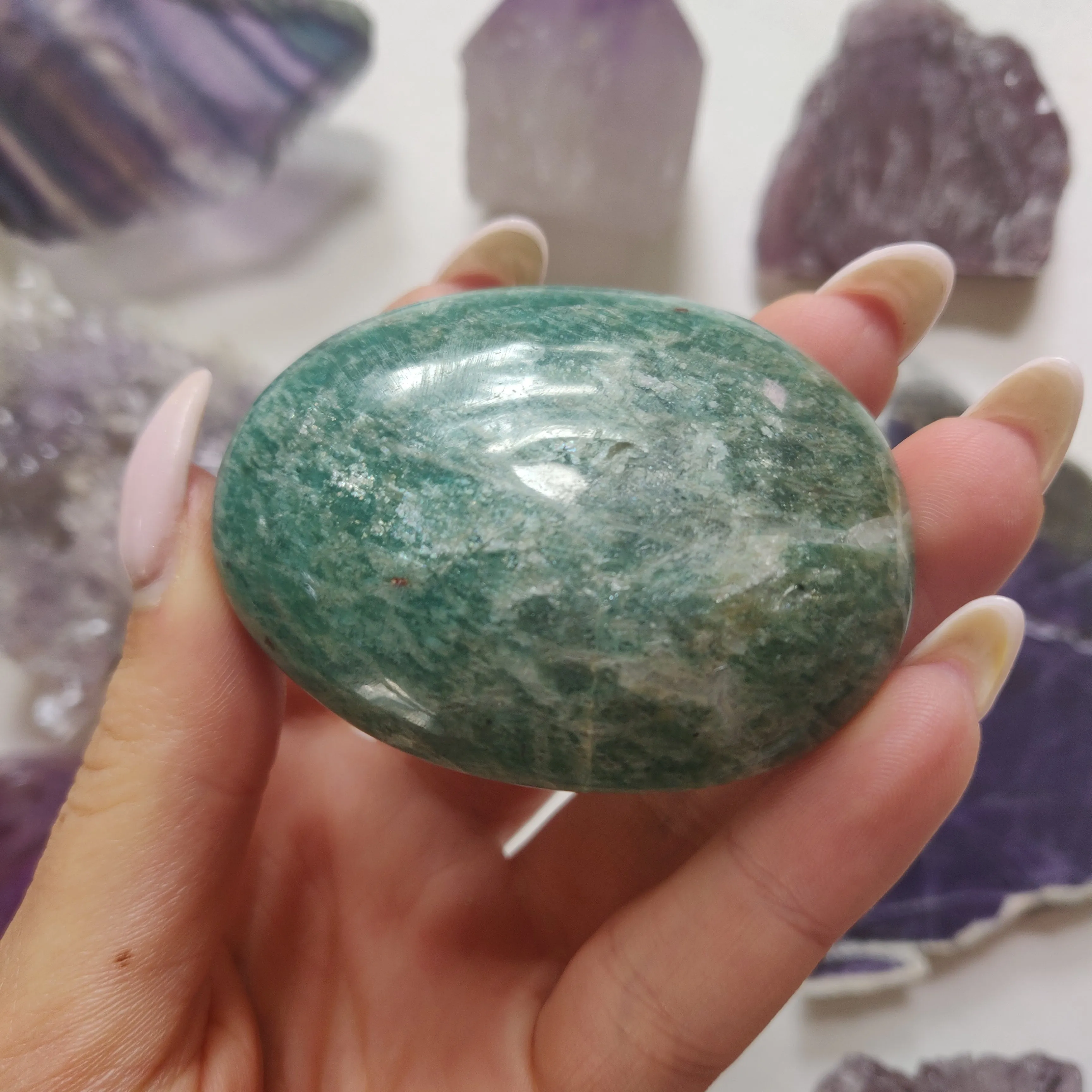 Amazonite Palm Stone (#27)
