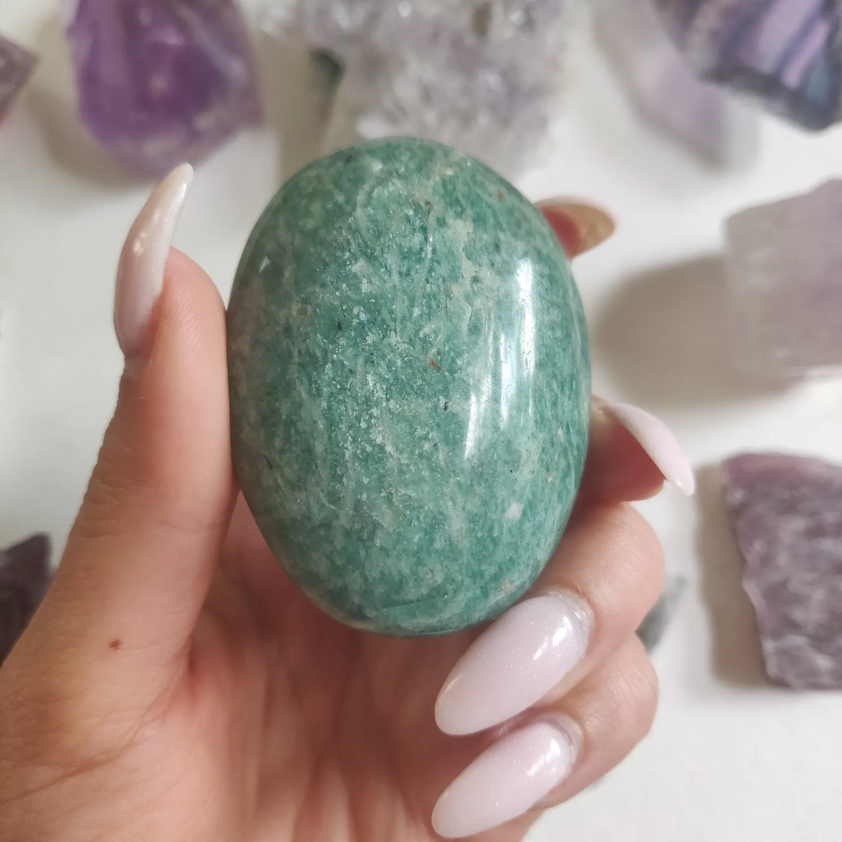 Amazonite Palm Stone (#27)
