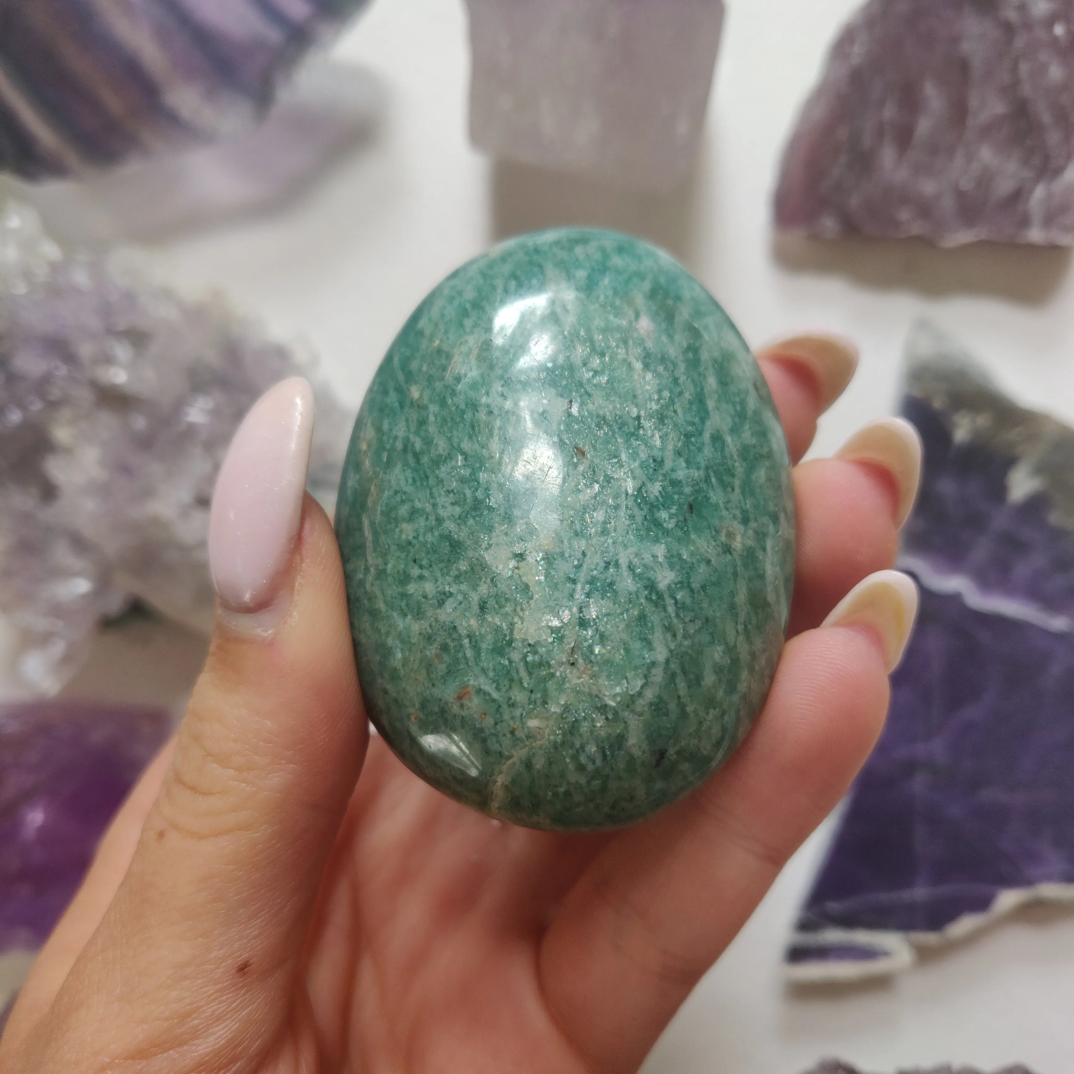 Amazonite Palm Stone (#27)