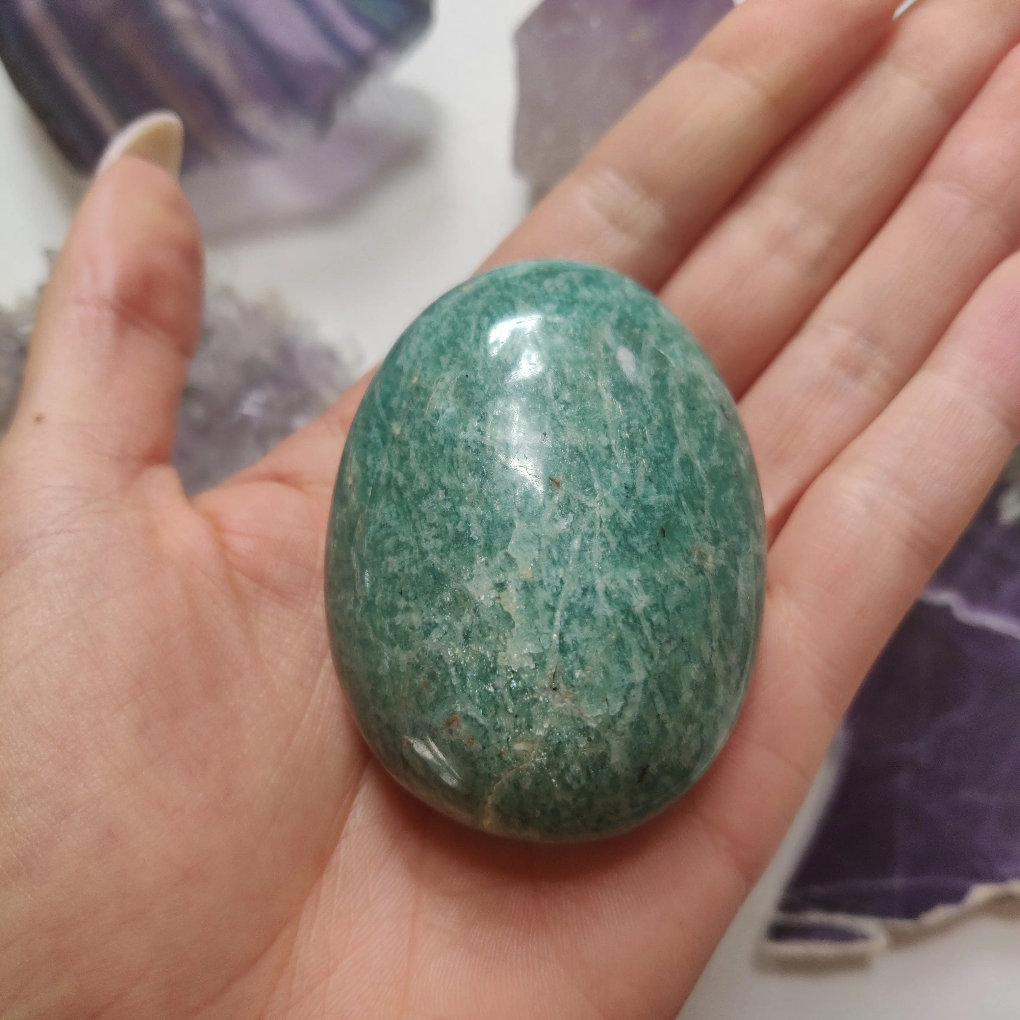 Amazonite Palm Stone (#27)