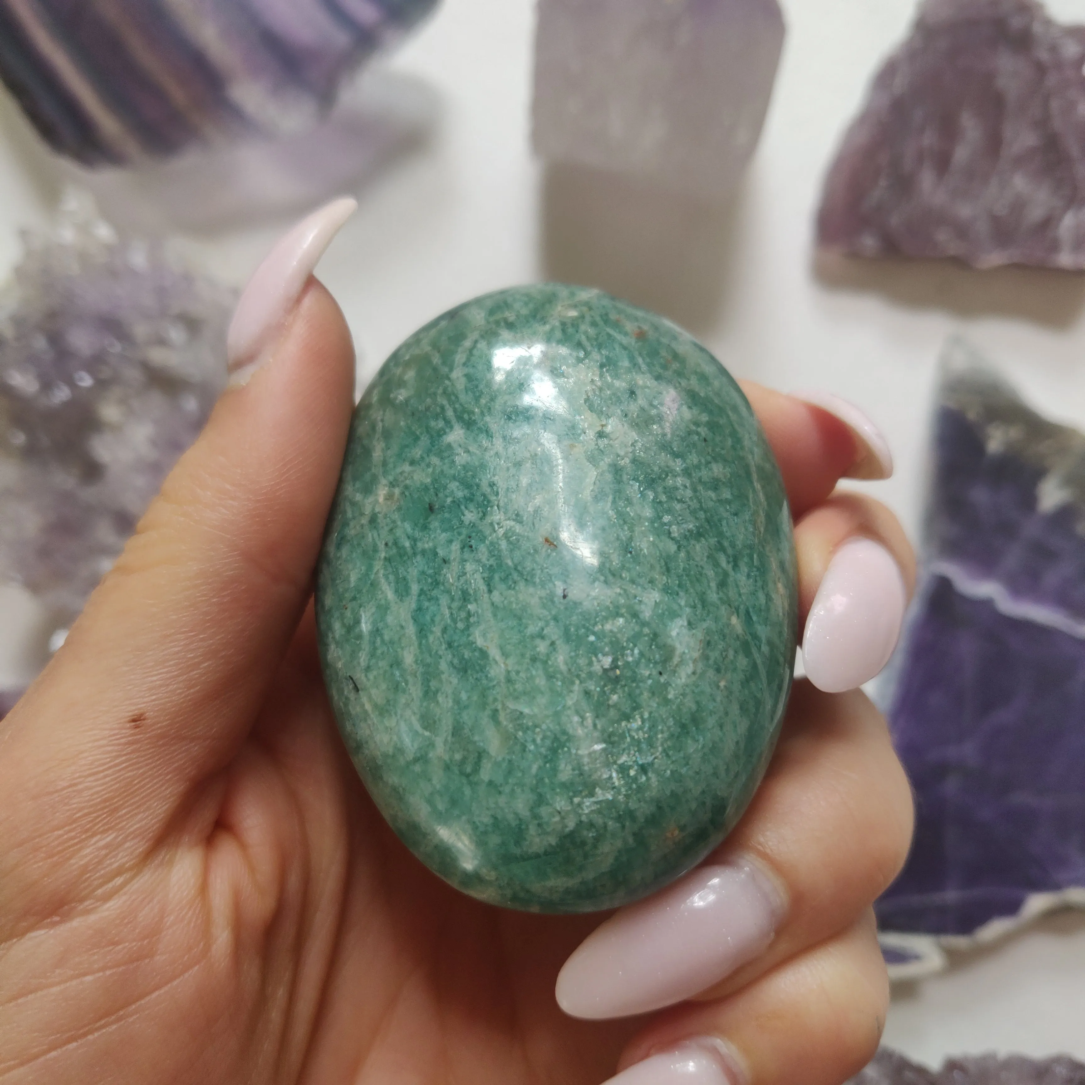 Amazonite Palm Stone (#27)