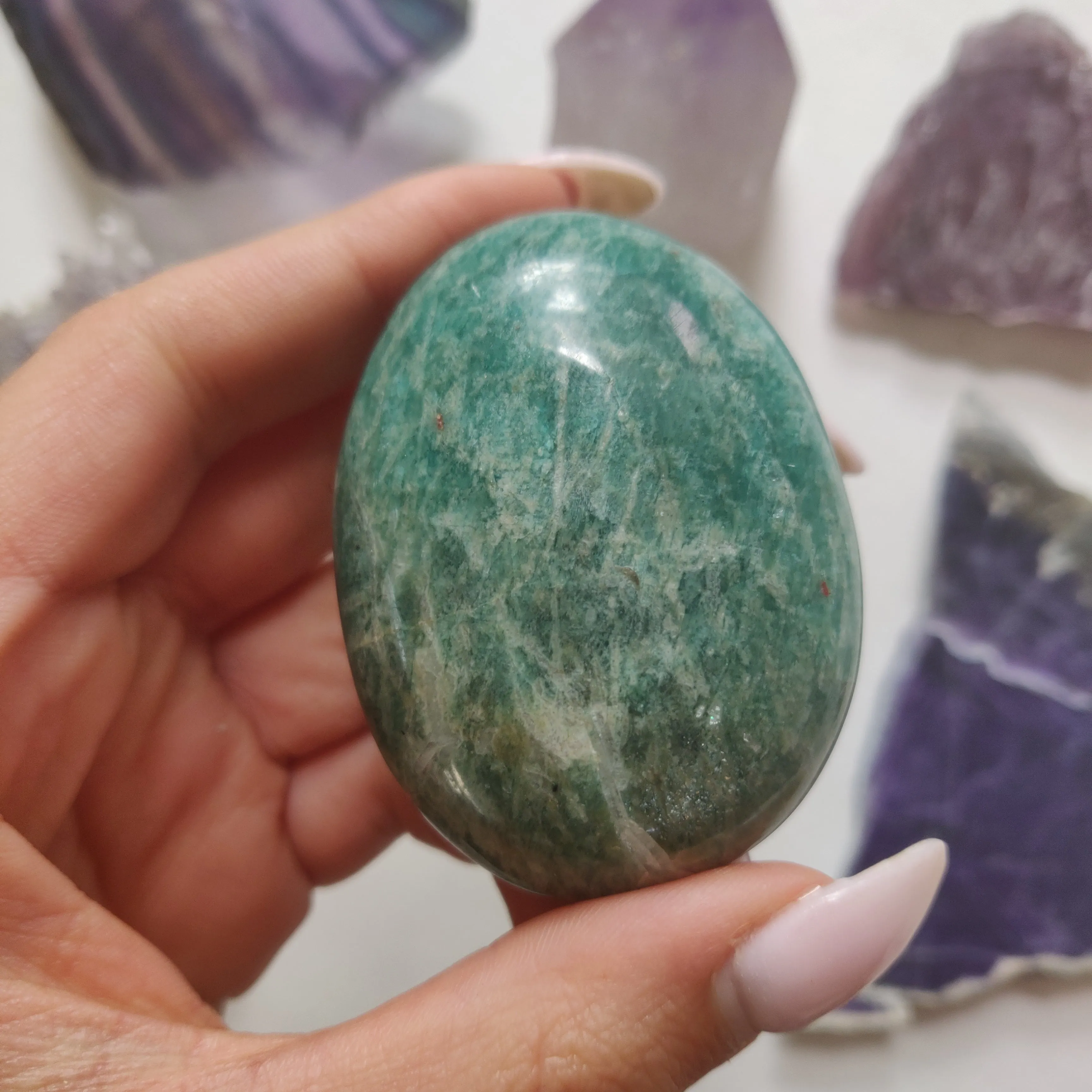 Amazonite Palm Stone (#27)