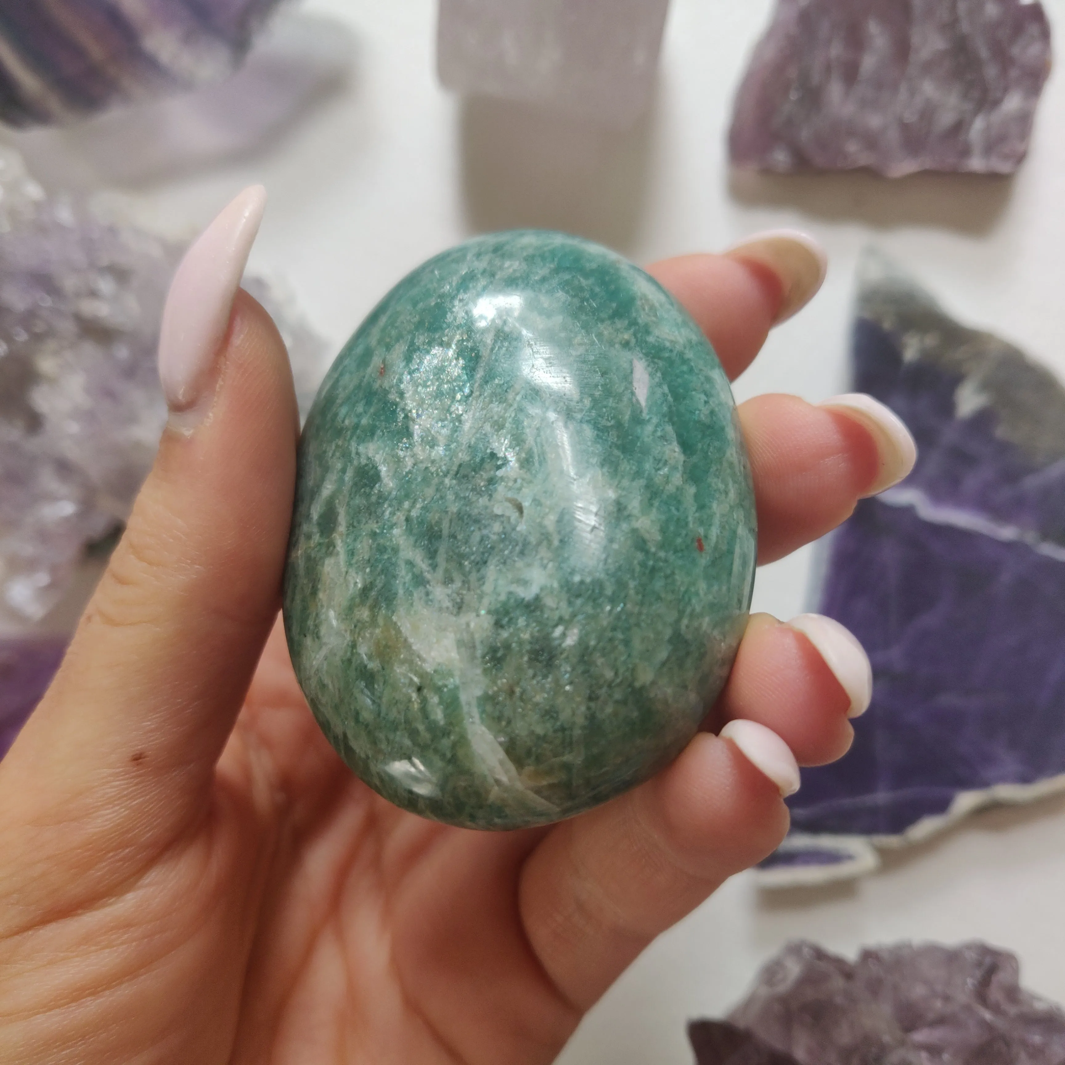 Amazonite Palm Stone (#27)