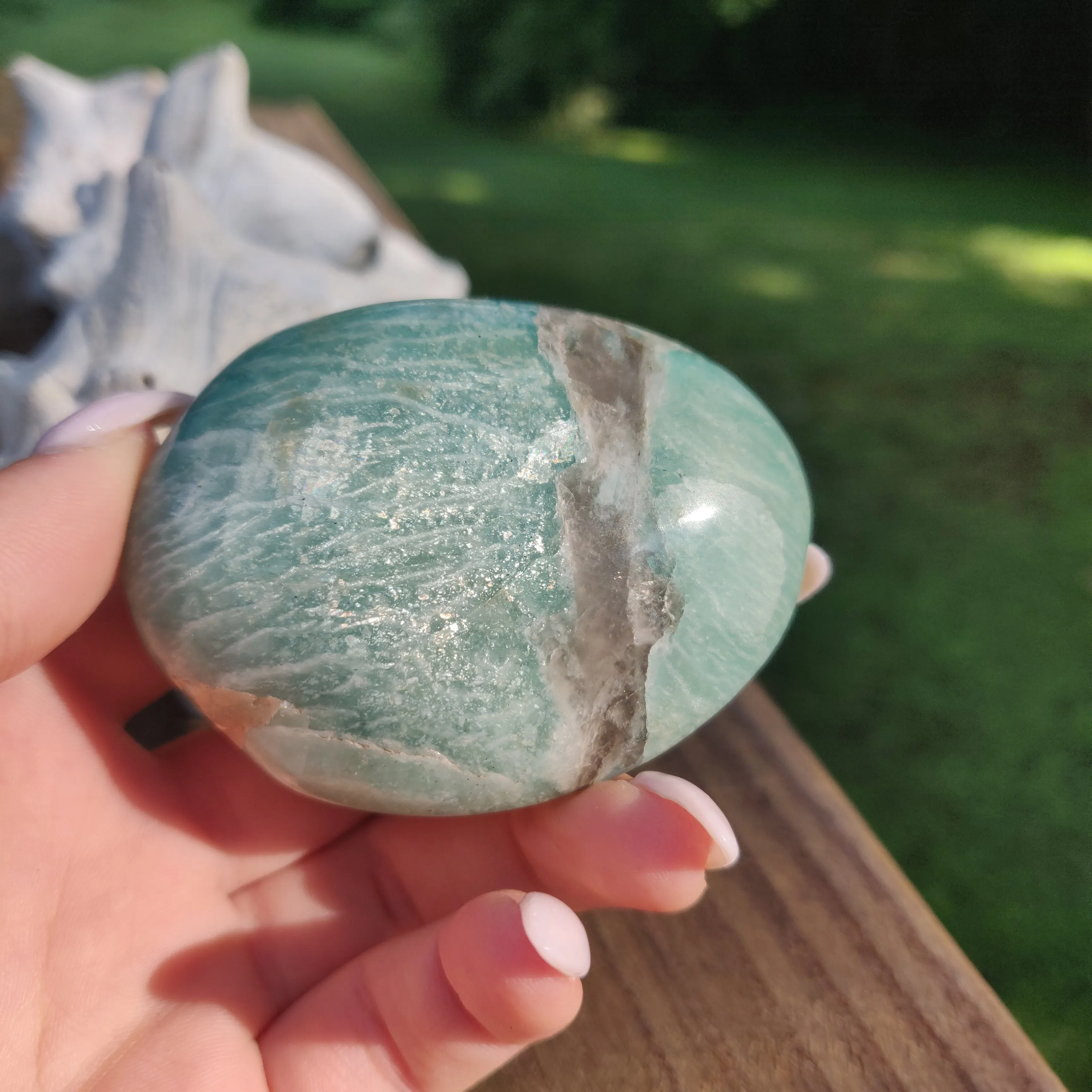 Amazonite Palm Stone (#2)