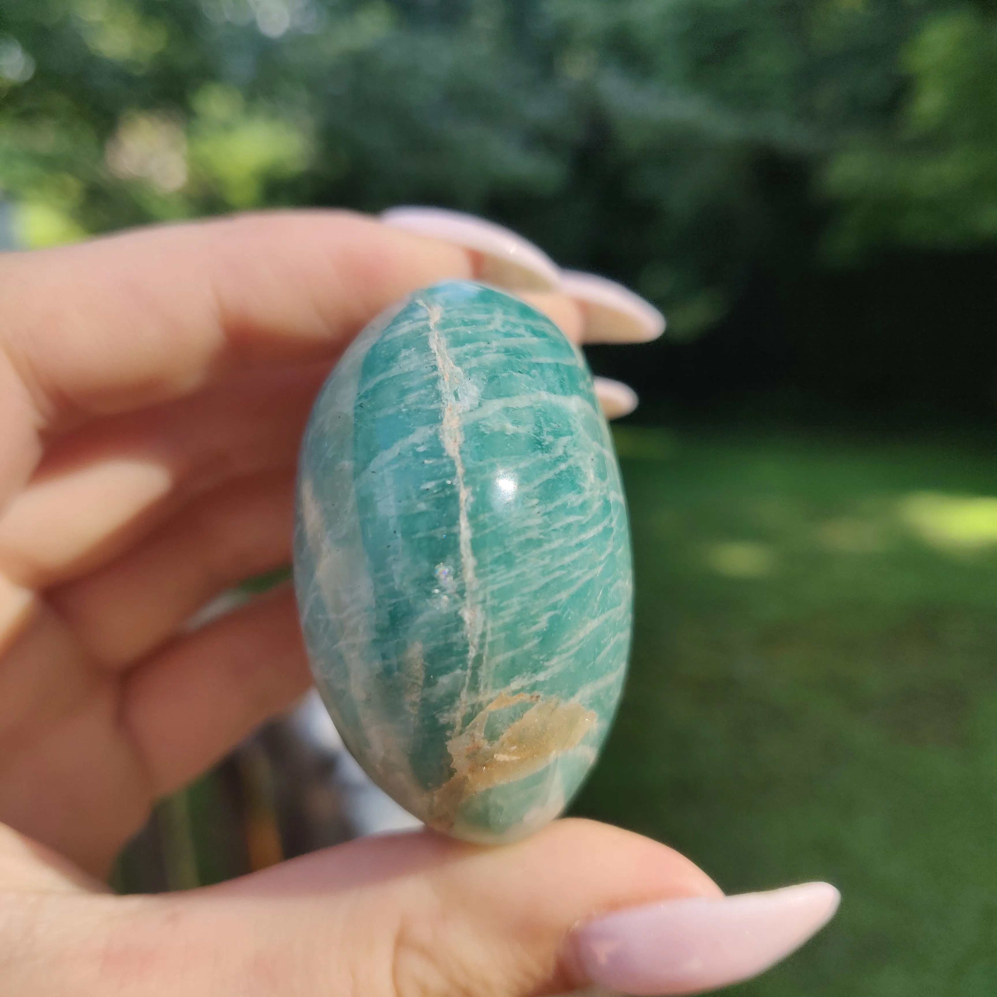 Amazonite Palm Stone (#2)
