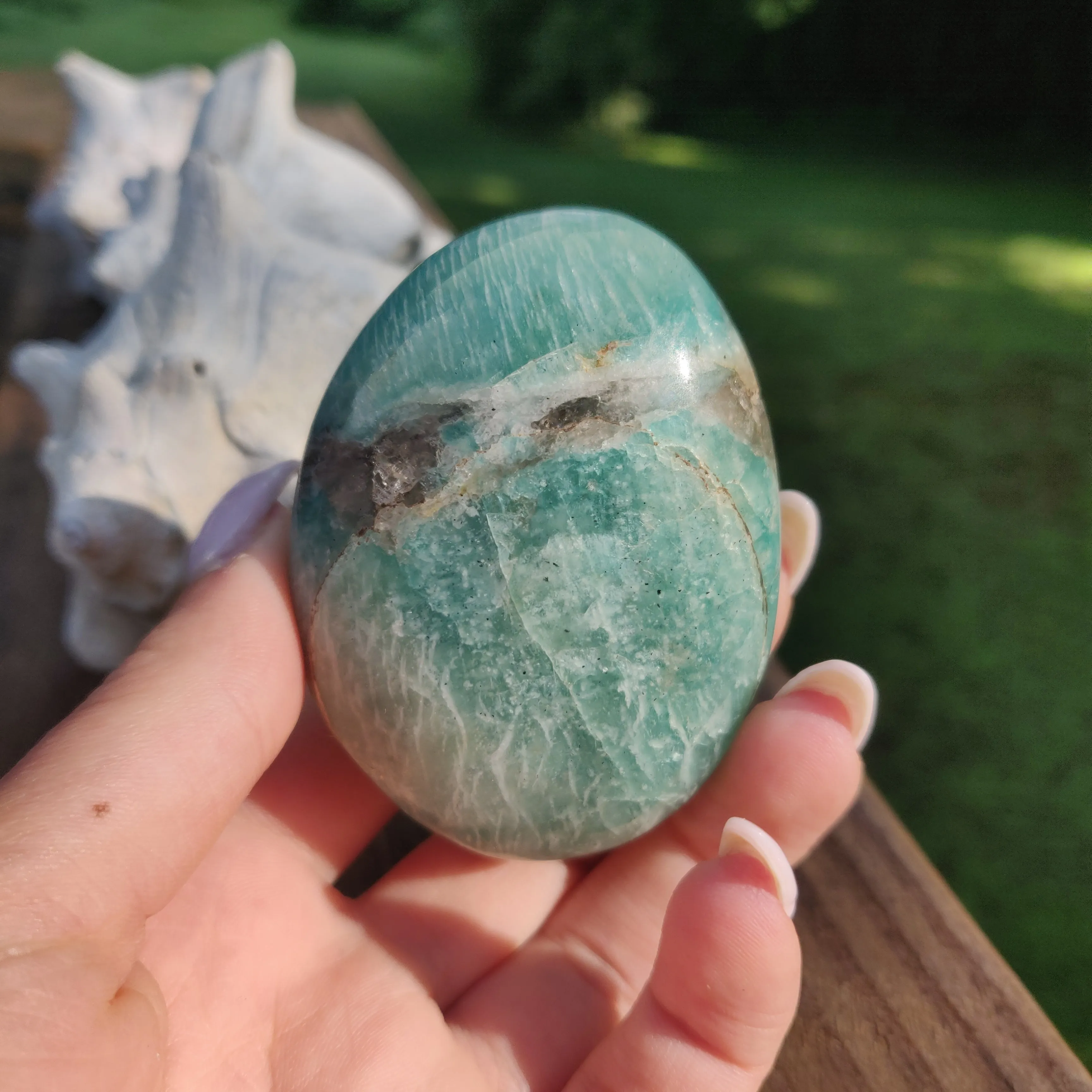 Amazonite Palm Stone (#2)