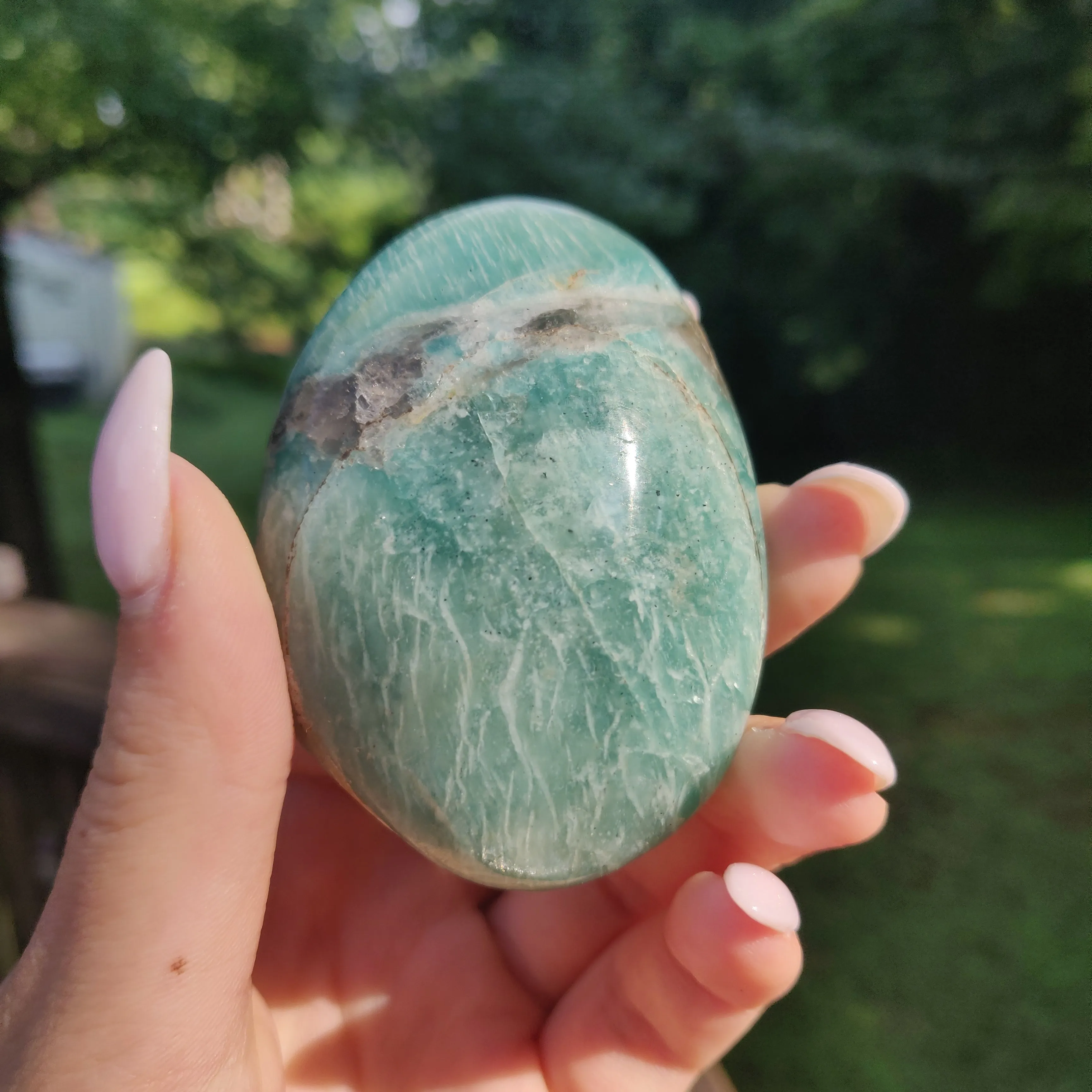 Amazonite Palm Stone (#2)