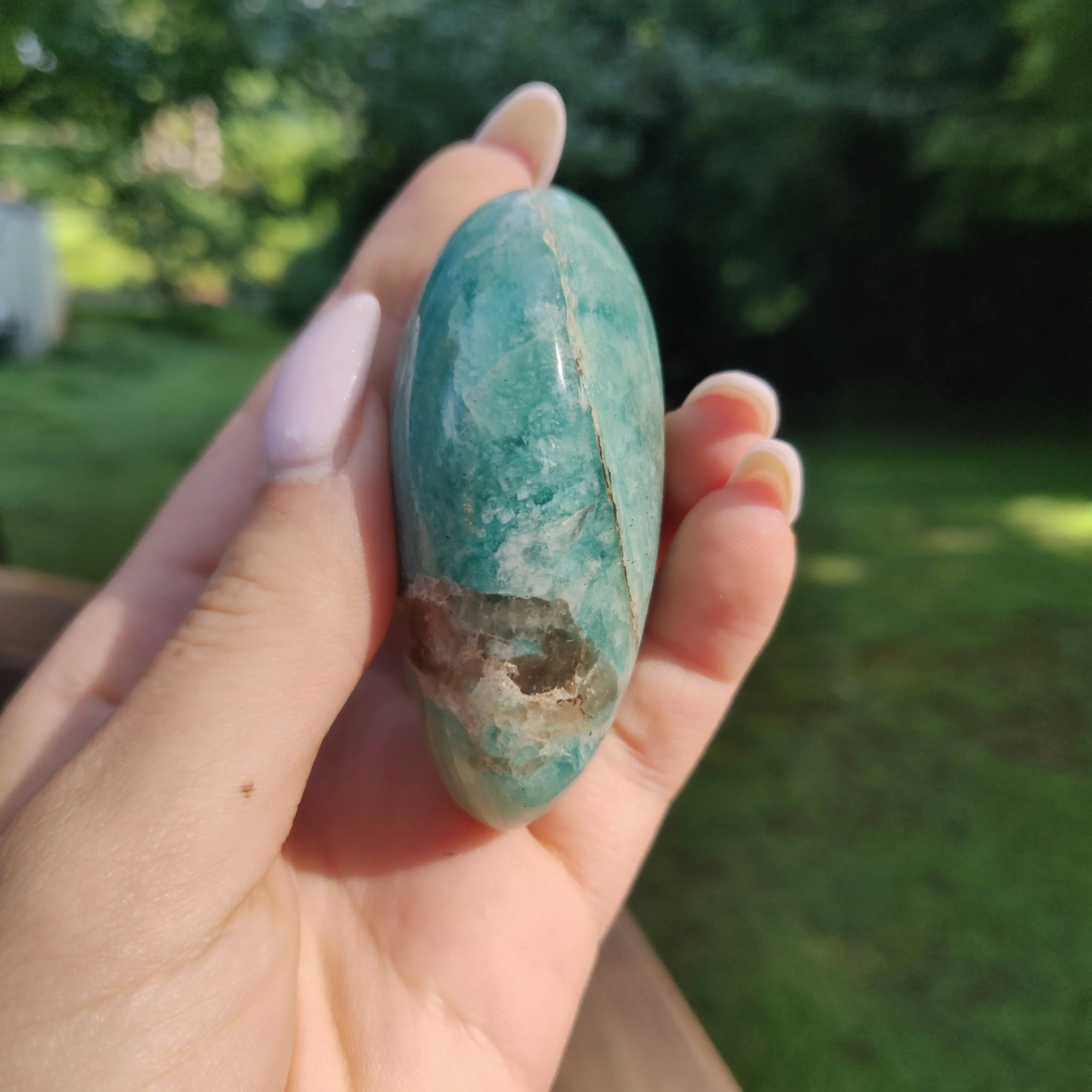 Amazonite Palm Stone (#2)