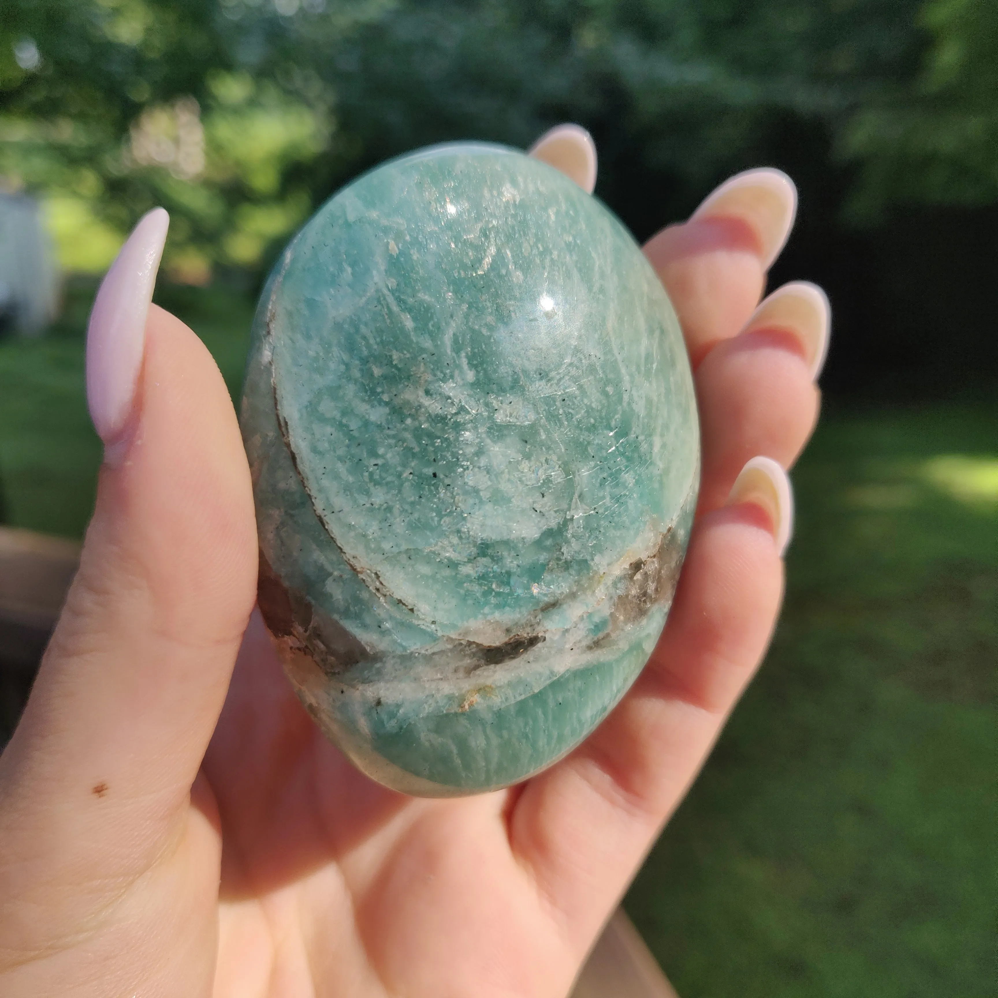 Amazonite Palm Stone (#2)
