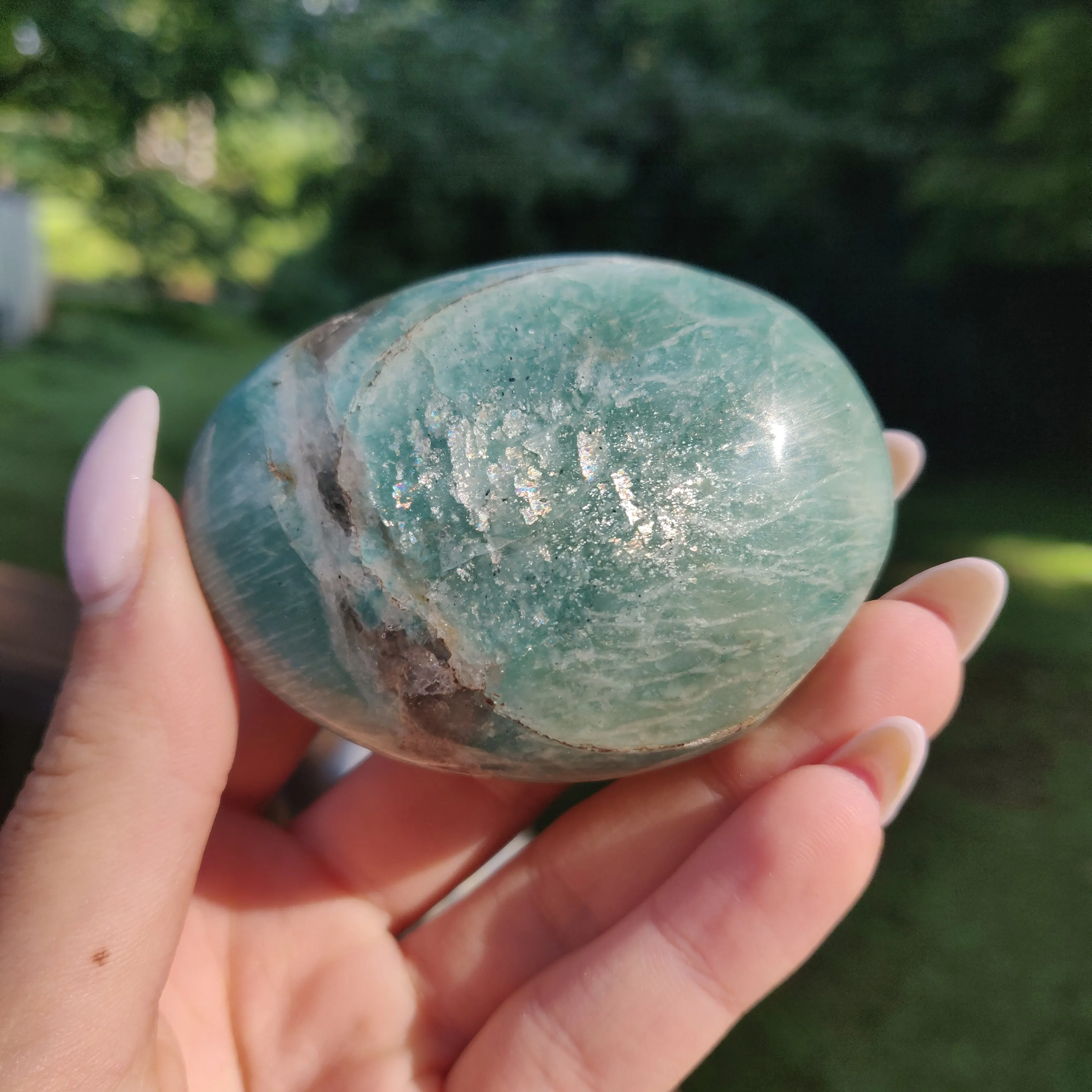 Amazonite Palm Stone (#2)
