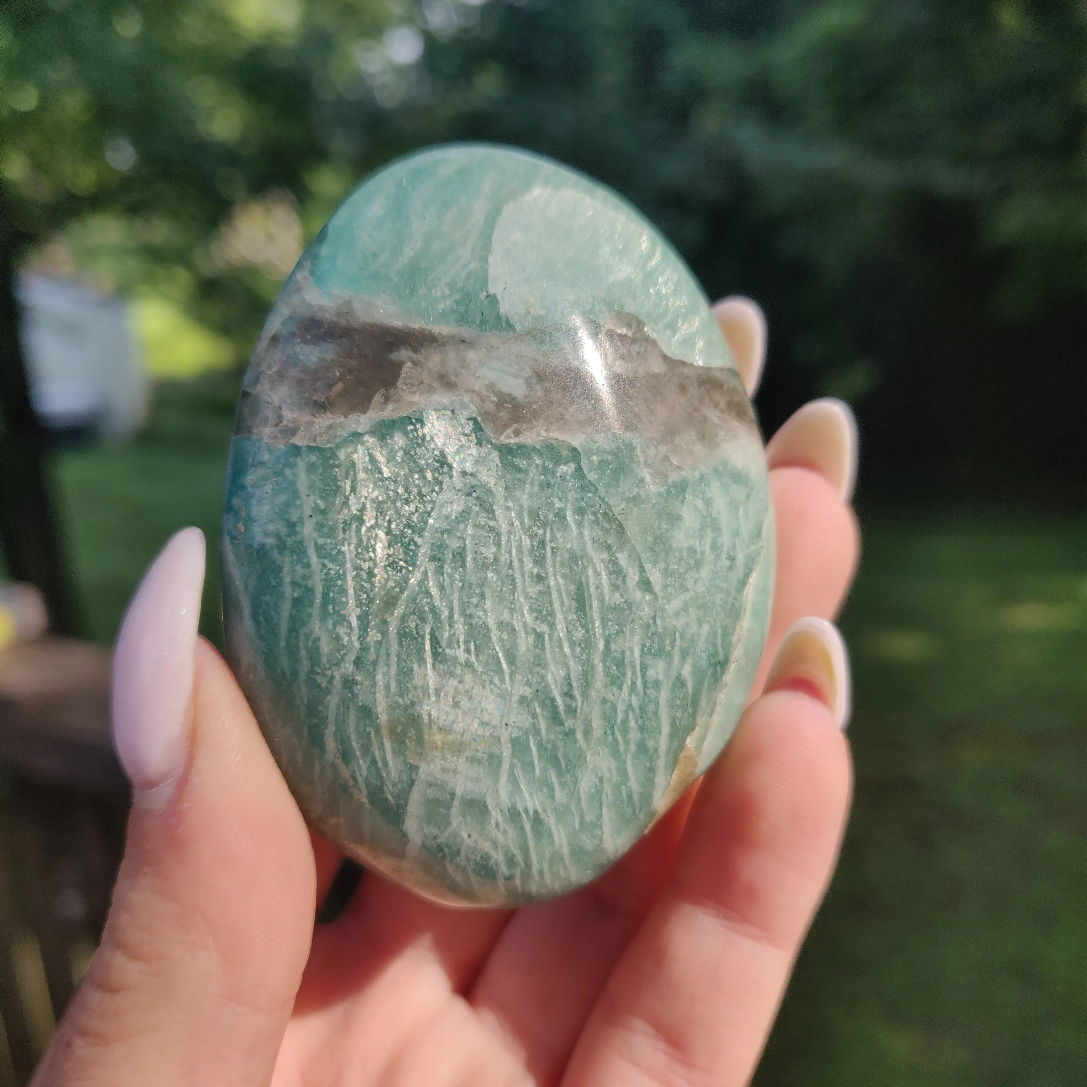 Amazonite Palm Stone (#2)
