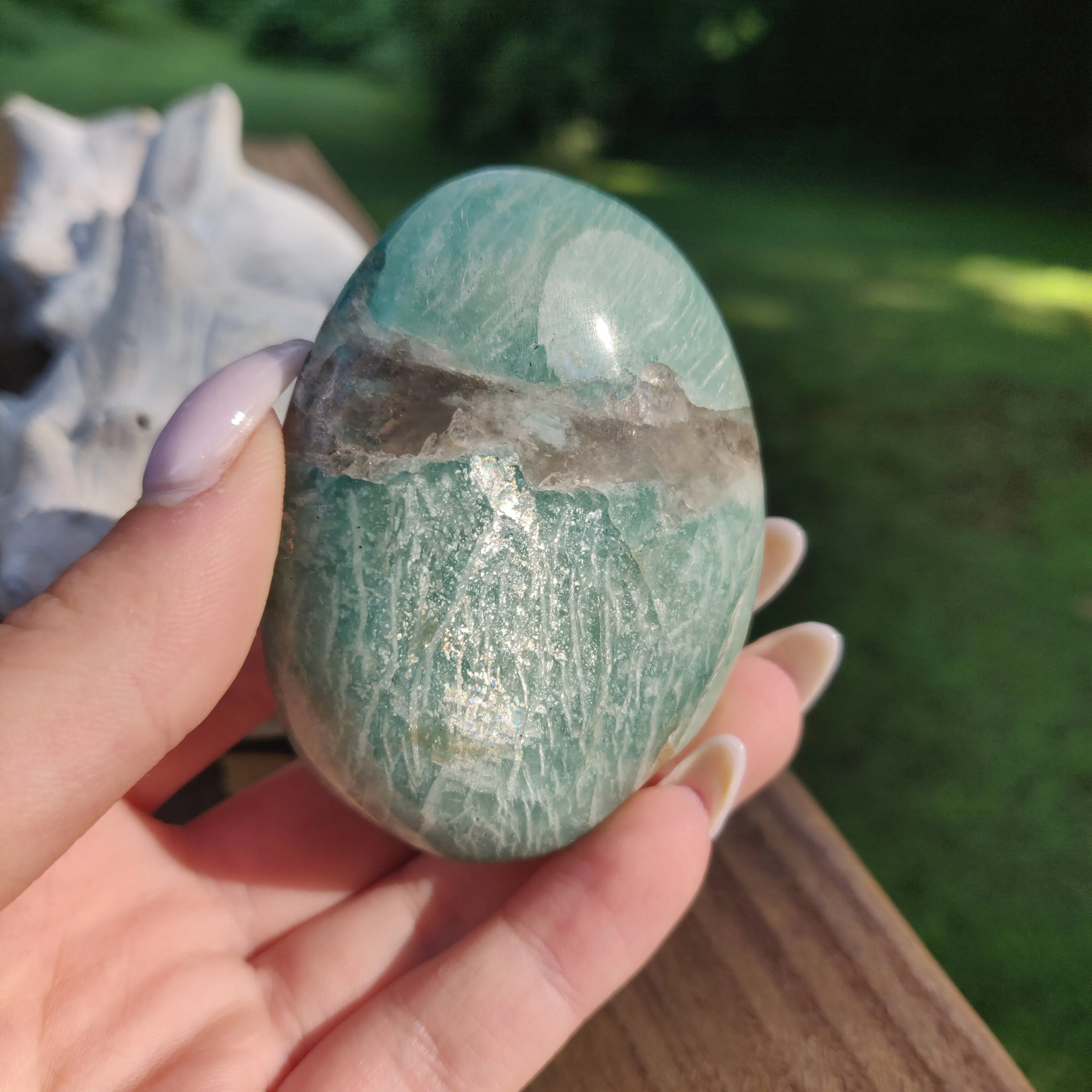 Amazonite Palm Stone (#2)