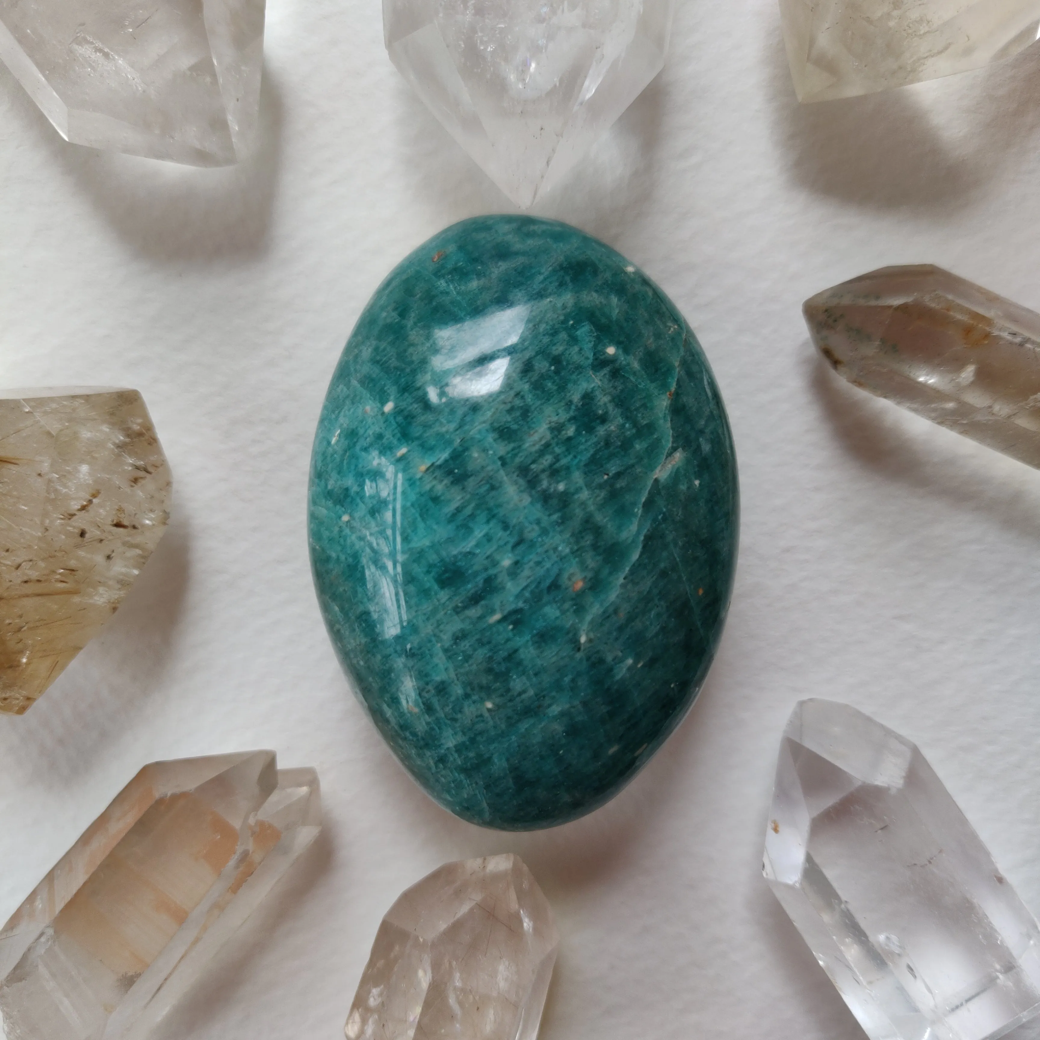Amazonite Palm Stone (#4A)