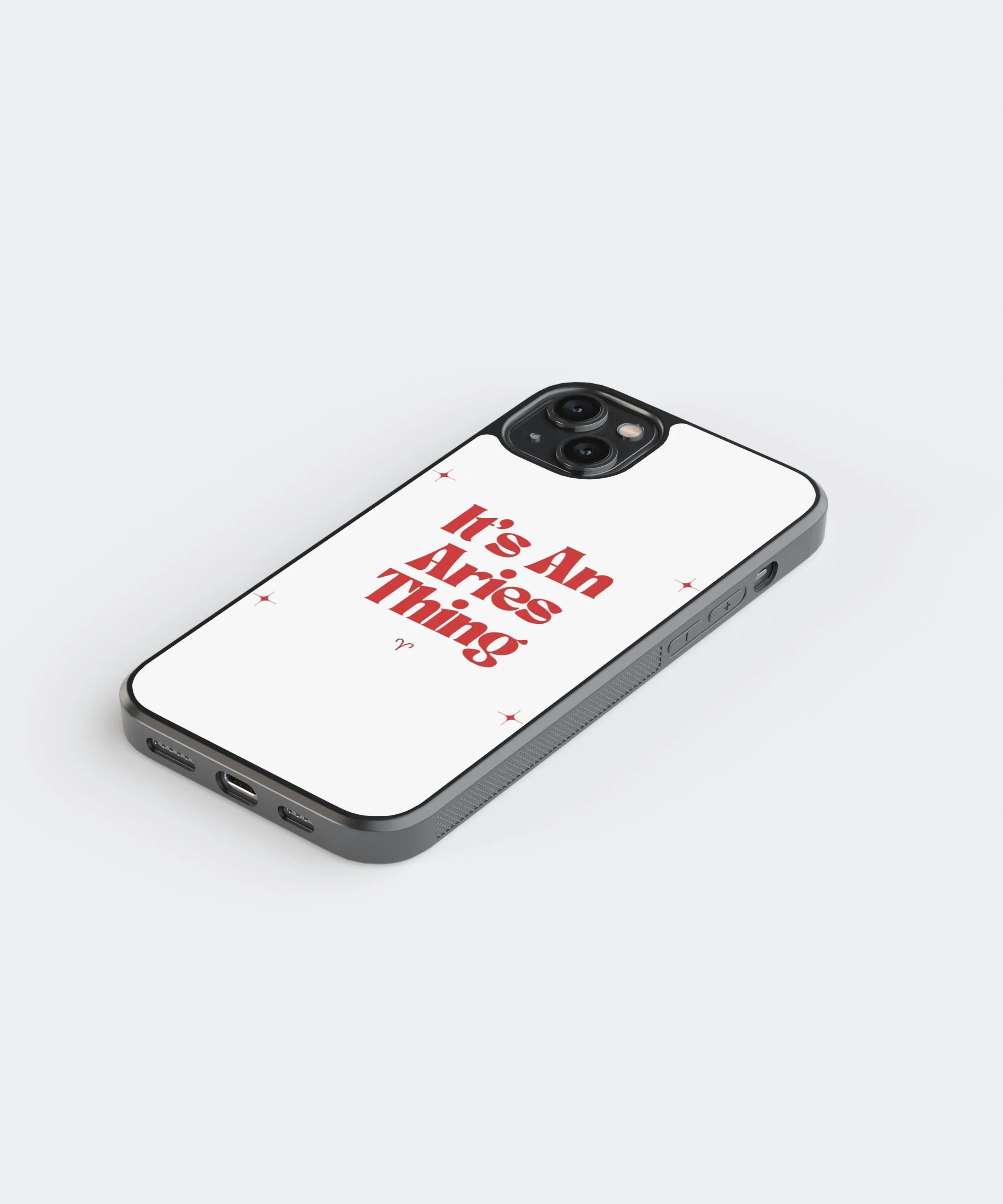 Aries Zodiac Sign Glass Phone Case Cover