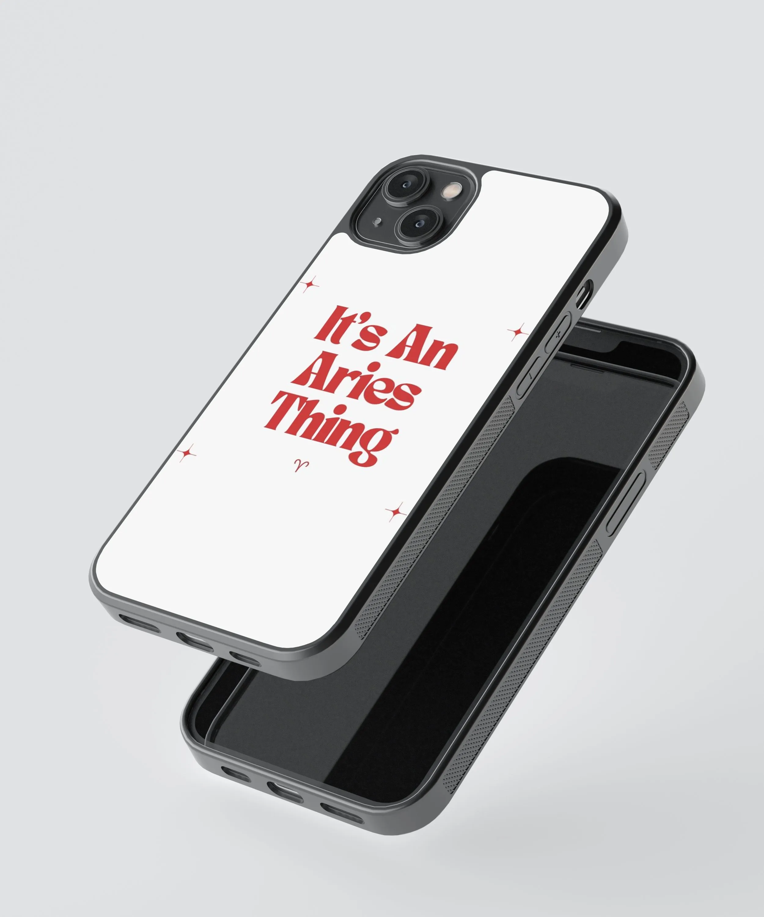 Aries Zodiac Sign Glass Phone Case Cover