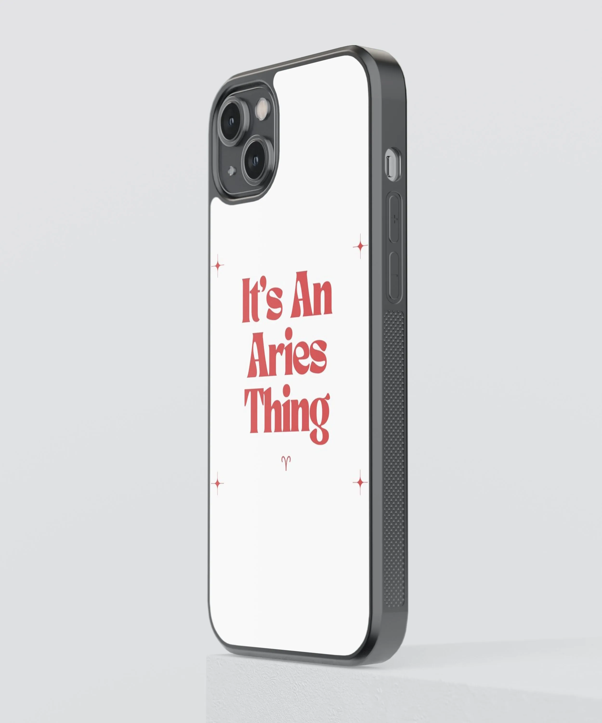 Aries Zodiac Sign Glass Phone Case Cover