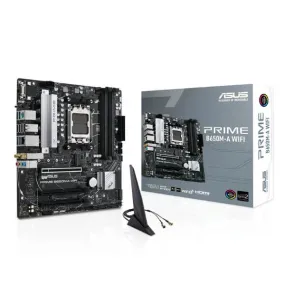 Asus Prime B650M-A WIFI Motherboard Wi-Fi 6, M.2 PCIe 5.0, Realtek 2.5Gb Ethernet, USB 3.2 Gen 2 ports, front USB 3.2 Gen 1 Type-C