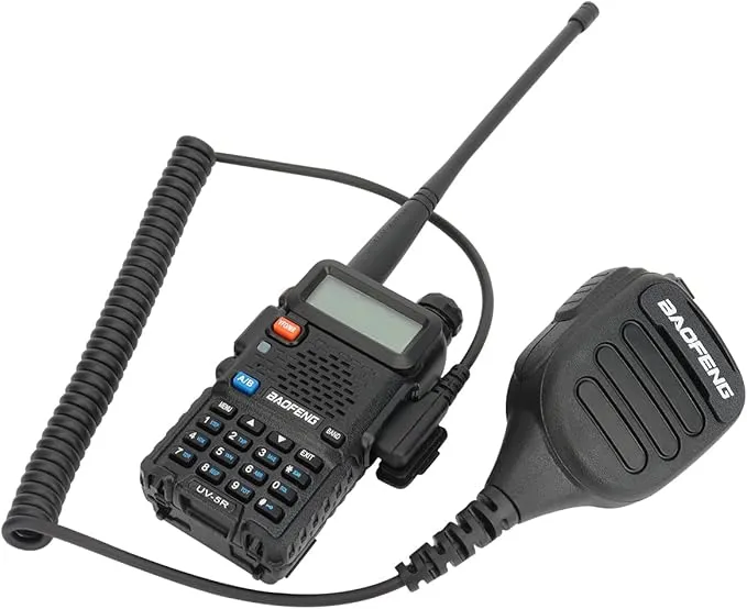 Baofeng Walkie Talkie Handheld Heavy Speaker BF-850 IP54 waterproof Volume Adjustable Speaker Mic,Shoulder Microphone for BaoFeng UV-5R BF-F8HP UV-S9 Plus BF-888S,Kenwood BTECH Retevis Two Way Radio