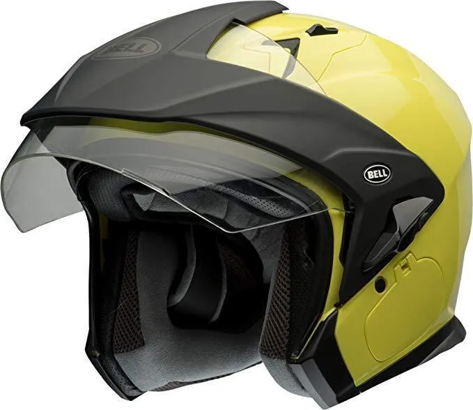 Bell Mag-9 Sena Hi-Viz Yellow Open Face Helmet
