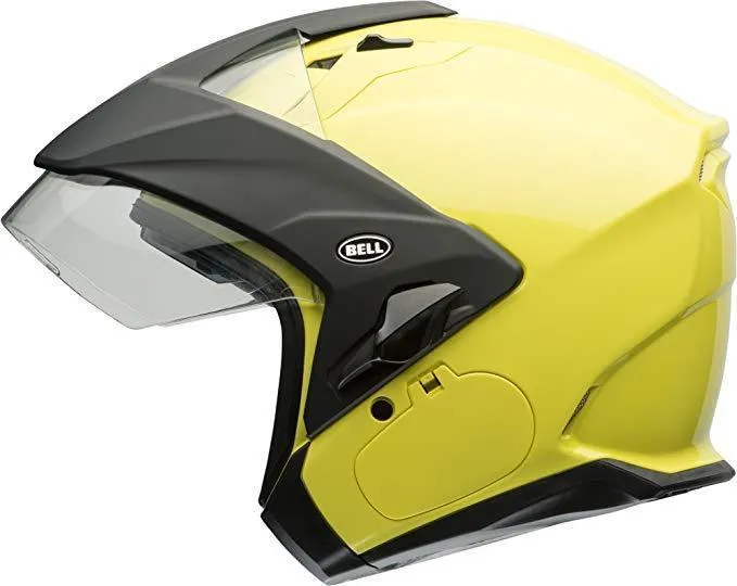 Bell Mag-9 Sena Hi-Viz Yellow Open Face Helmet