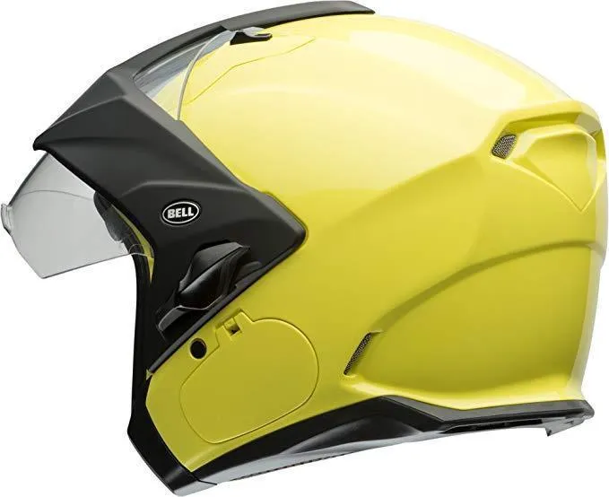 Bell Mag-9 Sena Hi-Viz Yellow Open Face Helmet