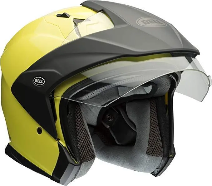 Bell Mag-9 Sena Hi-Viz Yellow Open Face Helmet
