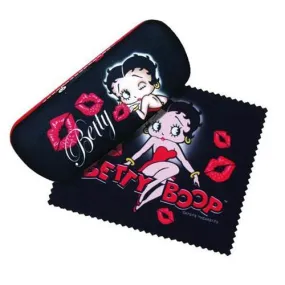 Betty Boop Kisses Eyeglasses Case with Cleaning Cloth