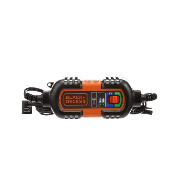 BLACK & DECKER BM3B 6V/12V Portable Battery Charger Maintainer-Trickle Charger (1.2 Amp Auto/Marine)