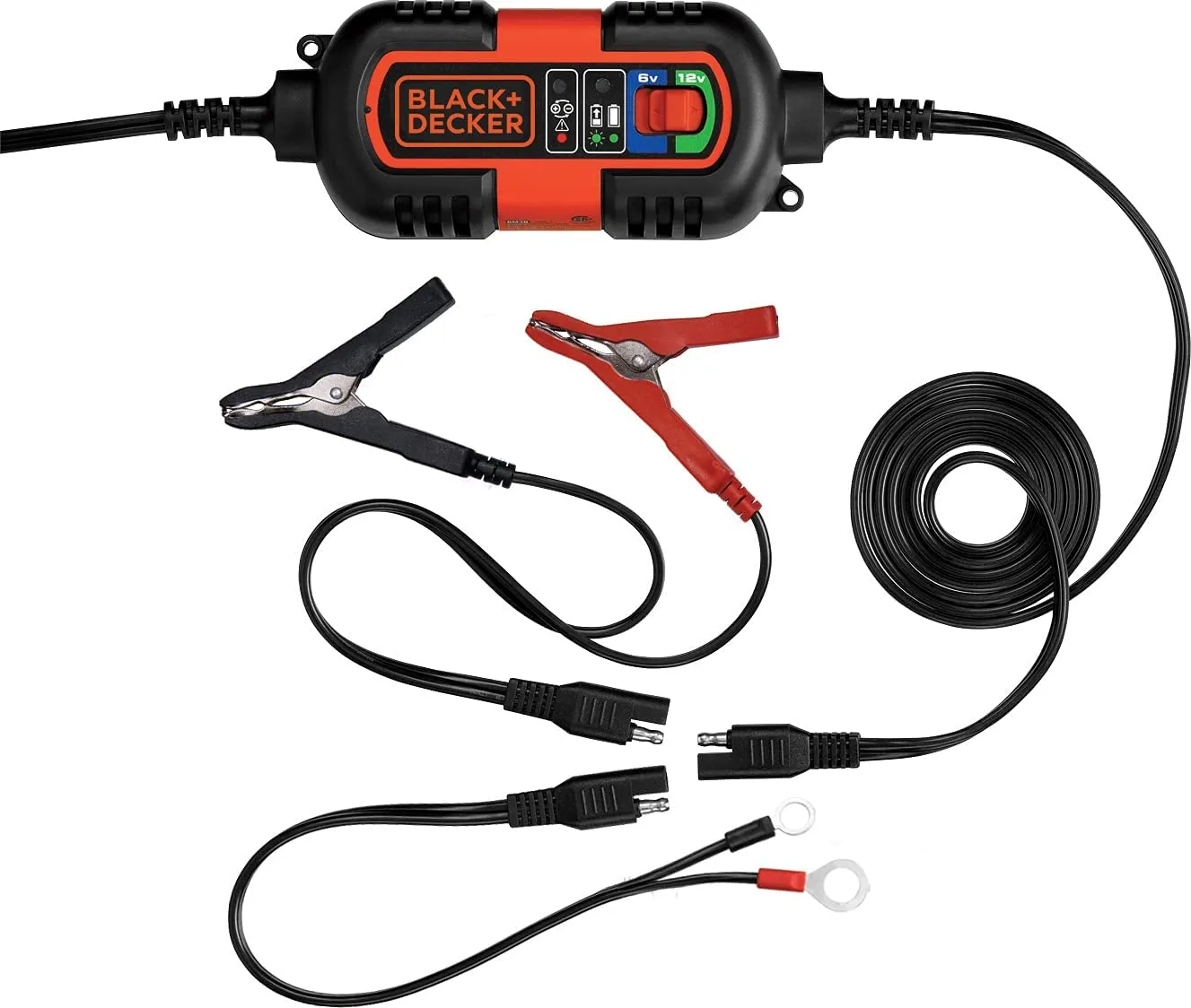 BLACK & DECKER BM3B 6V/12V Portable Battery Charger Maintainer-Trickle Charger (1.2 Amp Auto/Marine)
