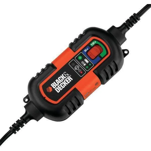 BLACK & DECKER BM3B 6V/12V Portable Battery Charger Maintainer-Trickle Charger (1.2 Amp Auto/Marine)