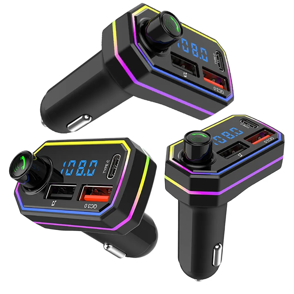 Bt06 Fm Radio Mp3 Player Bluetooth Hands-free Kit 2.1a Usb Car