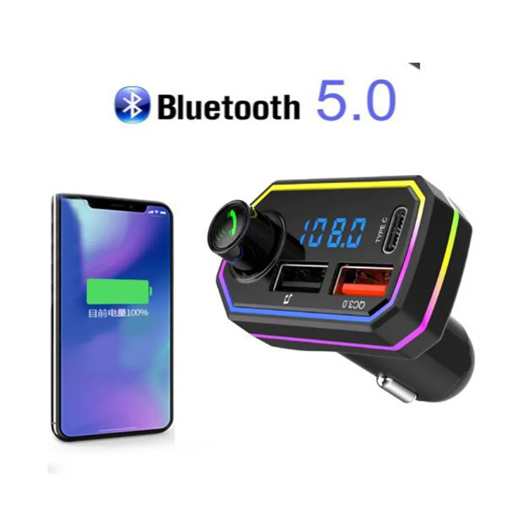 Bt06 Fm Radio Mp3 Player Bluetooth Hands-free Kit 2.1a Usb Car