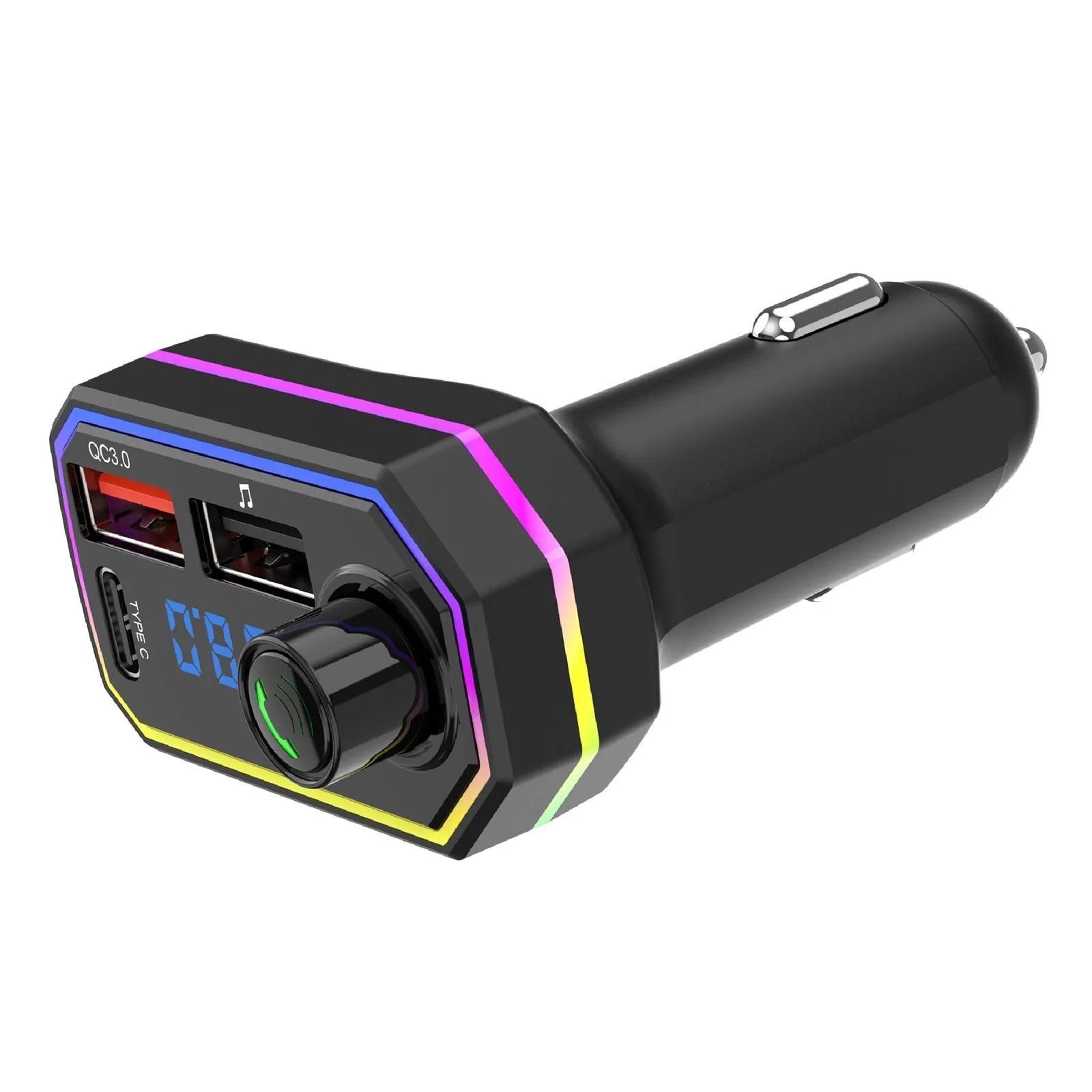 Bt06 Fm Radio Mp3 Player Bluetooth Hands-free Kit 2.1a Usb Car