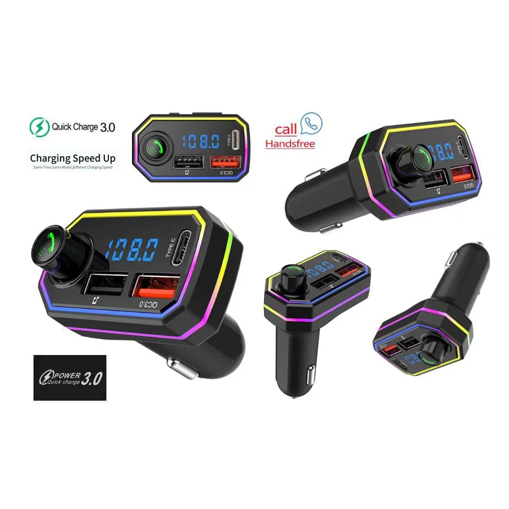 Bt06 Fm Radio Mp3 Player Bluetooth Hands-free Kit 2.1a Usb Car