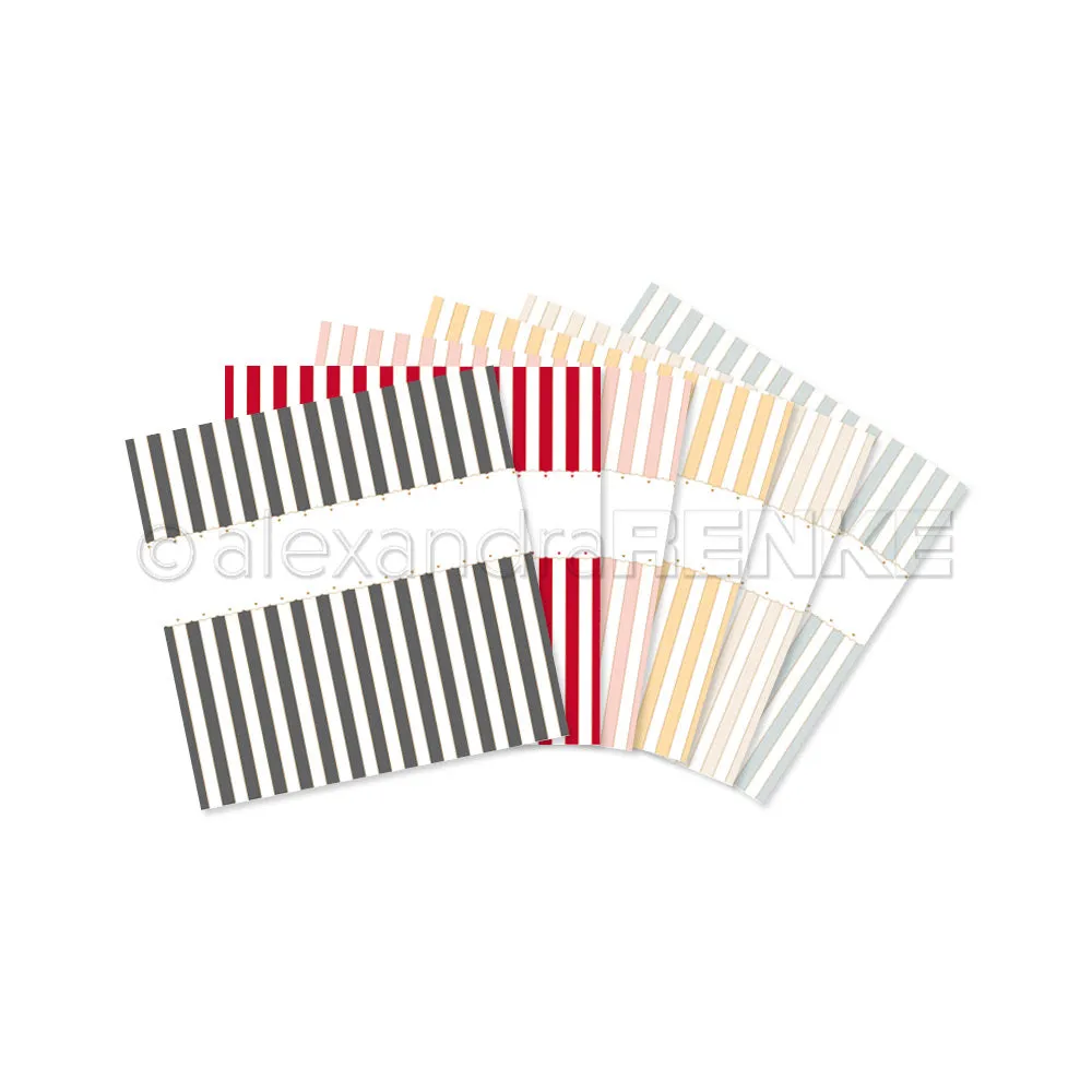Bundle Bucheinbandpapier 'Herzbordüre' 120 g/m²