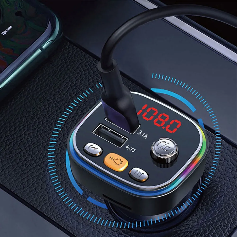C20 Car Mp3 Bluetooth-compatible Player Plug-in Card/u Disk