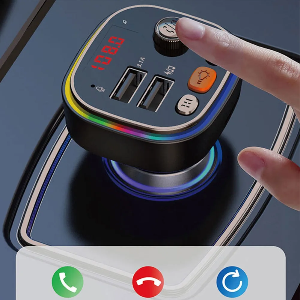 C20 Car Mp3 Bluetooth-compatible Player Plug-in Card/u Disk