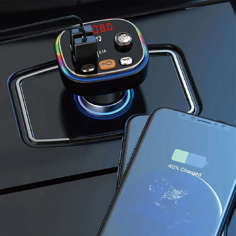 C20 Car Mp3 Bluetooth-compatible Player Plug-in Card/u Disk